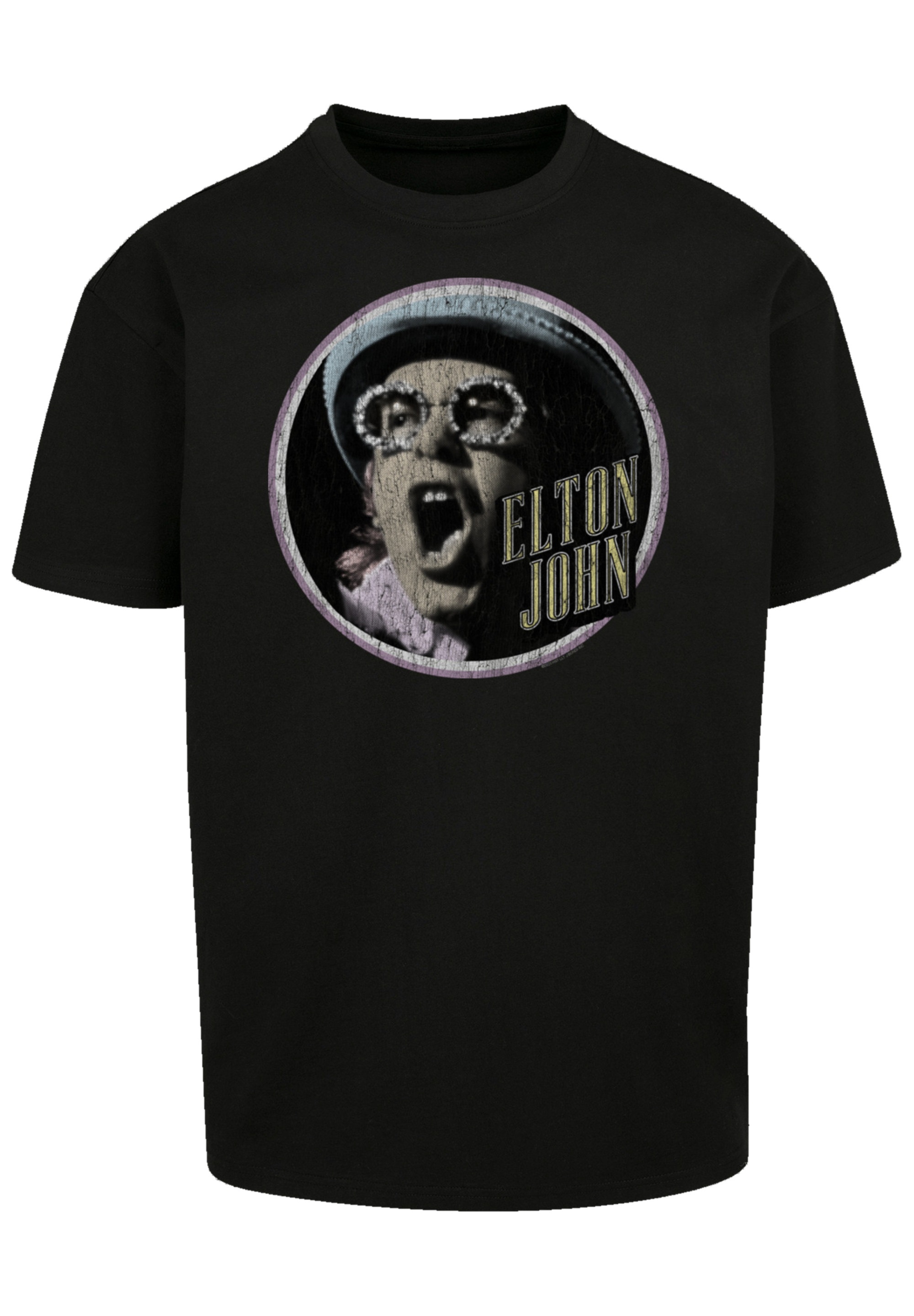 F4NT4STIC T-Shirt "Elton John Vintage Circle" Premium Qualität günstig online kaufen