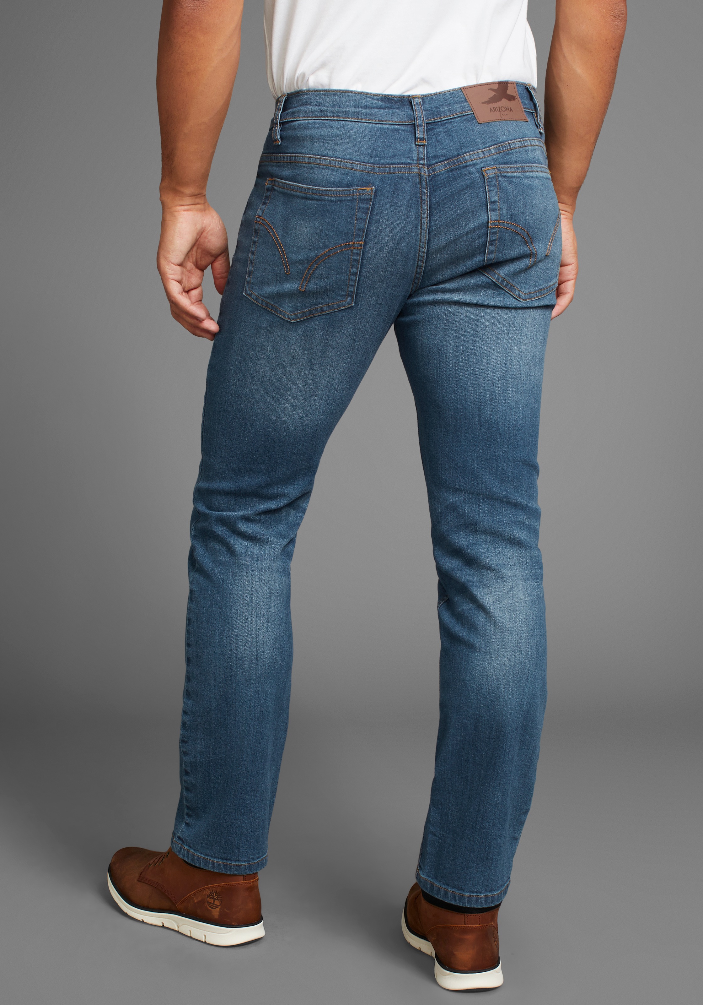 Arizona Stretch-Jeans gerade geschnittenes Bein, niedrige Leibhöhe günstig online kaufen