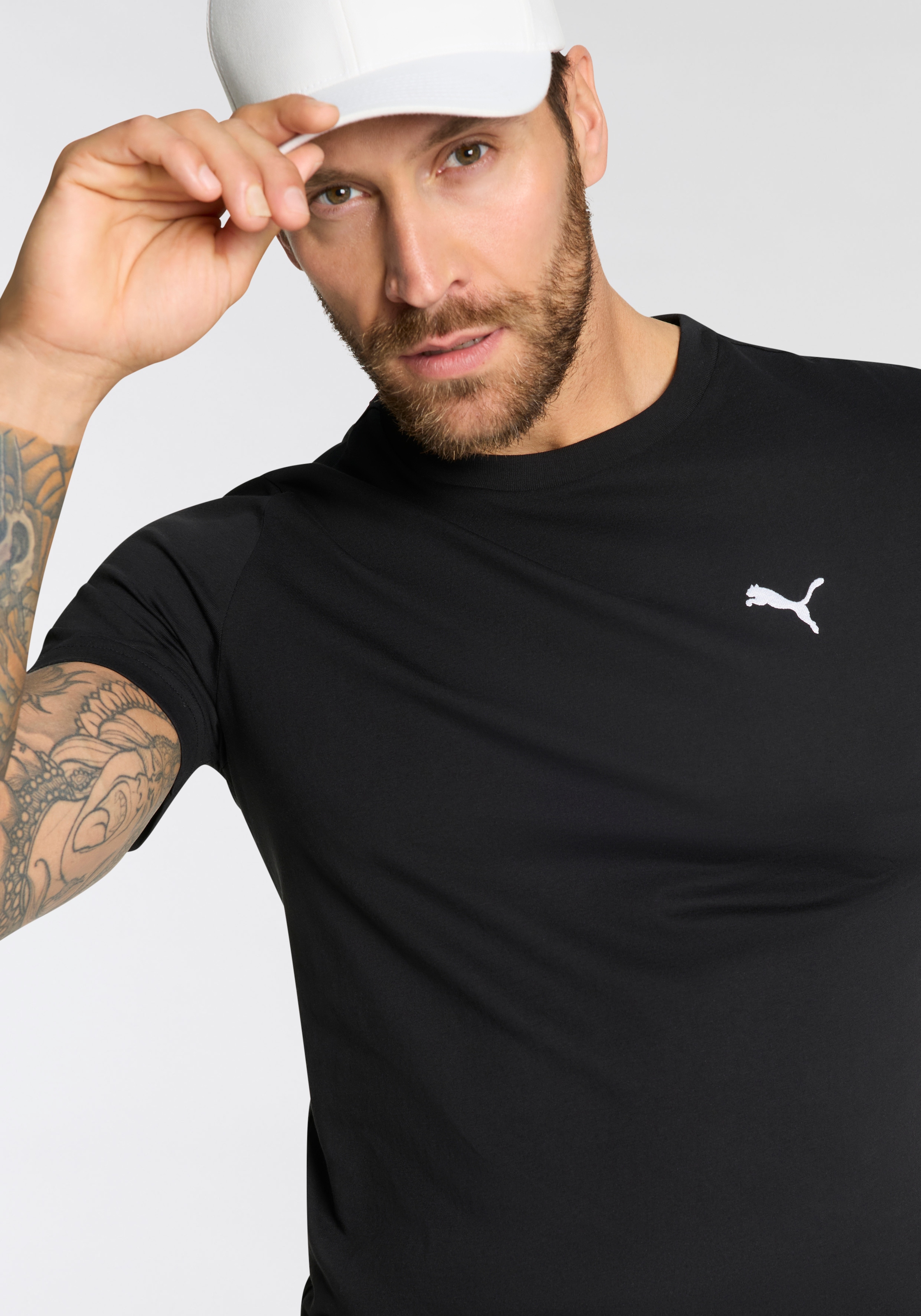 PUMA T-Shirt »ESS LOGO TEE MULTIPACK M«, Doppelpack, 2 Stück