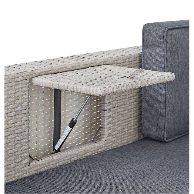 KONIFERA Gartenlounge-Set »Lagos Premium«, (13 tlg.), 3er-Sofa, 3 Hocker,  Tisch, Polyrattan | BAUR