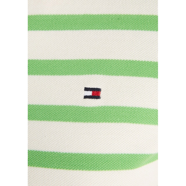 Tommy Hilfiger Poloshirt »1985 SLIM PIQUE STRIPE POLO SS«, mit dezenter  Tommy Hilfiger Logostickerei für kaufen | BAUR