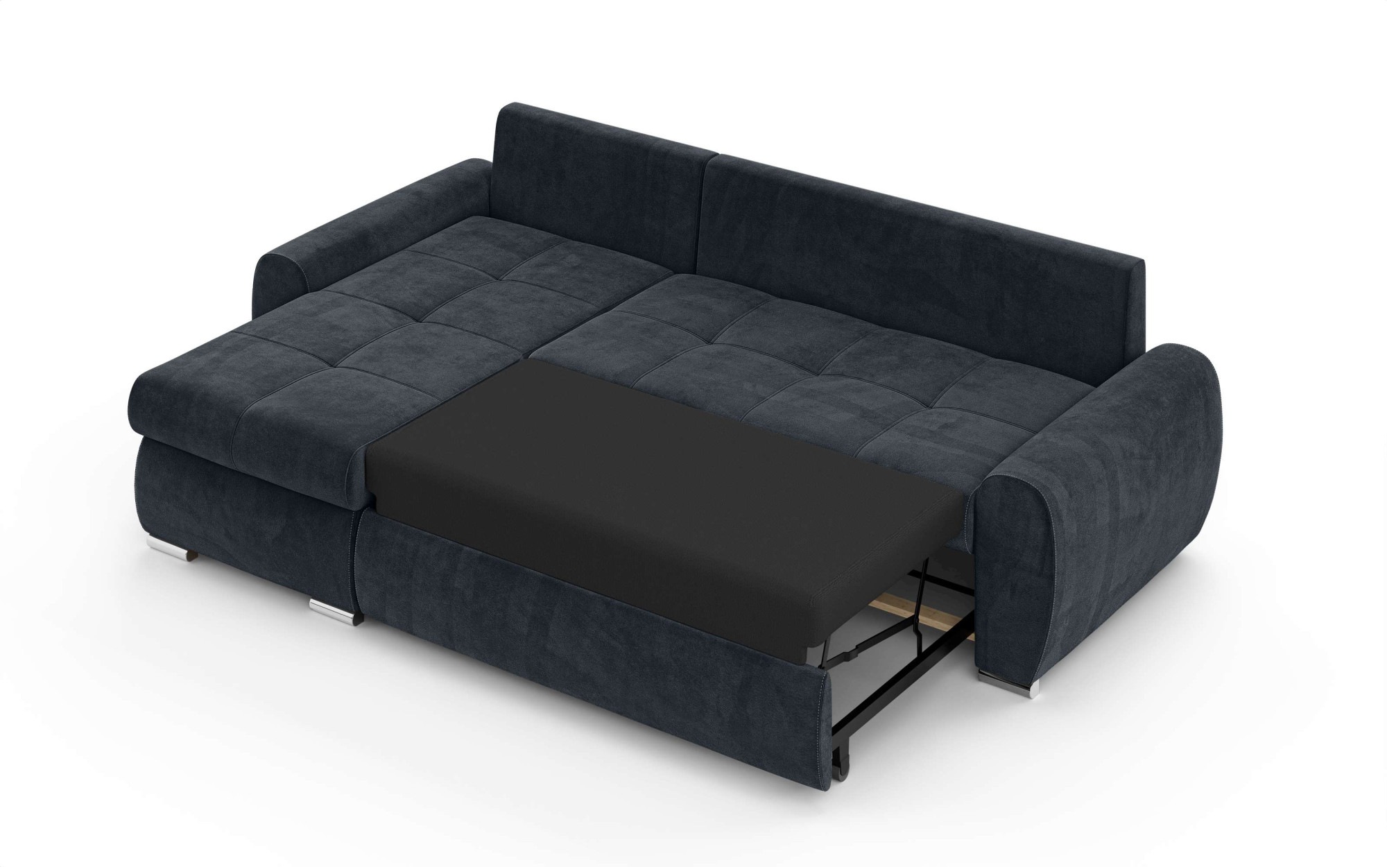INOSIGN Ecksofa »HAVERHILL Schlafsofa mit Bettkasten, Maße B/H/T: 237/89/166 cm«, L-Form mit Recamiere links oder rechts bestellbar, Wellenunterfederung