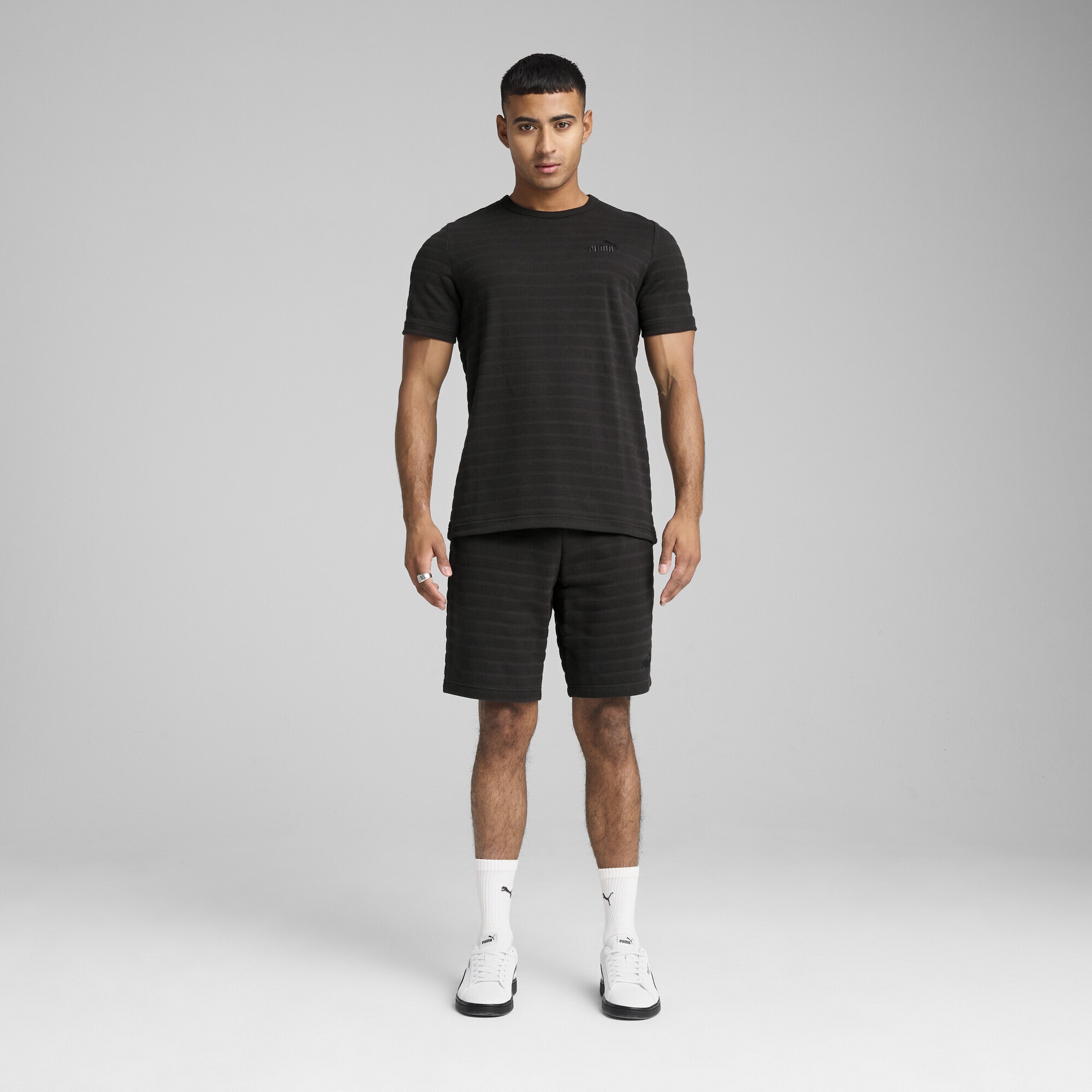 PUMA T-Shirt "Essentials Elevated Strukturiertes T-Shirt Herren" günstig online kaufen