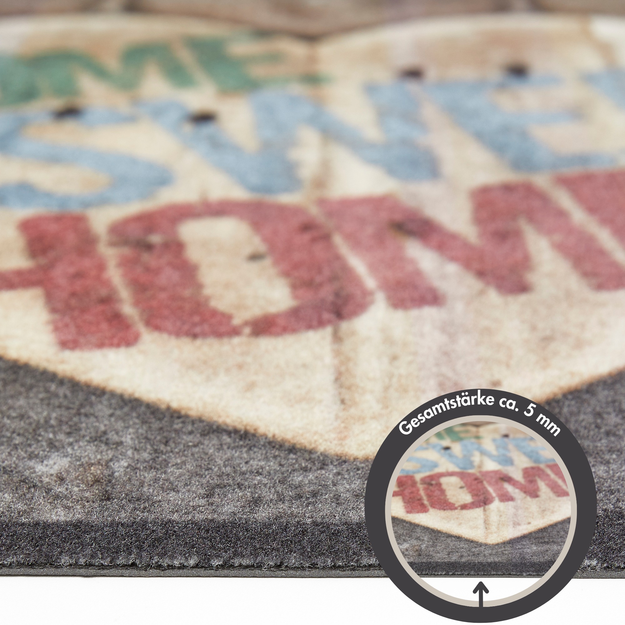 Andiamo Fußmatte »Rinaldo, Made in Belgium« rechteckig 10 mm Höhe Schmutzfangmatte, verschiedene Motive, rutschhemmend, waschbar