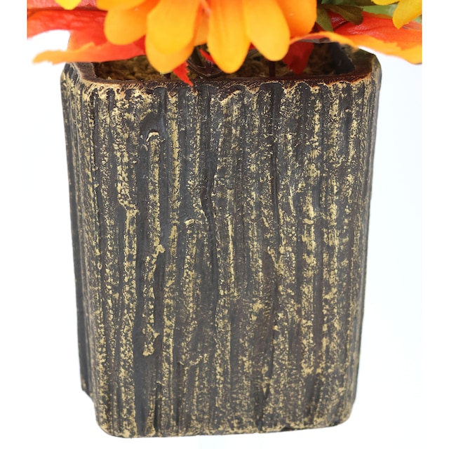 Höchste Qualität I.GE.A. Kunstblume »Chrysanthemen | Blumen Herbstliche Herbstgesteck Topf«, im BAUR Kunstpflanze