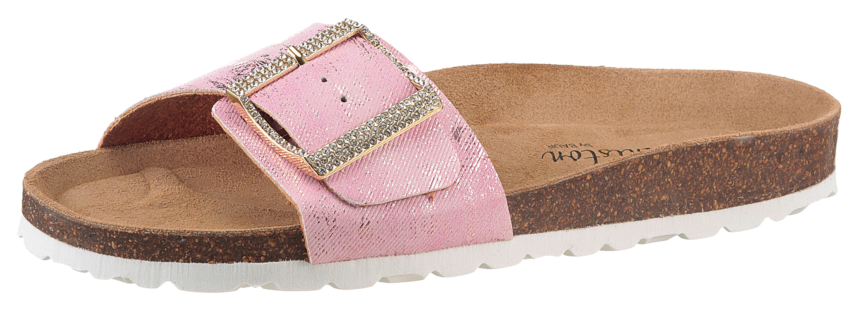 Thumbnail - Aniston SHOES Pantolette, Sommerschuh, Strandschuh, Glitzersteine - NEUE KOLLEKTION