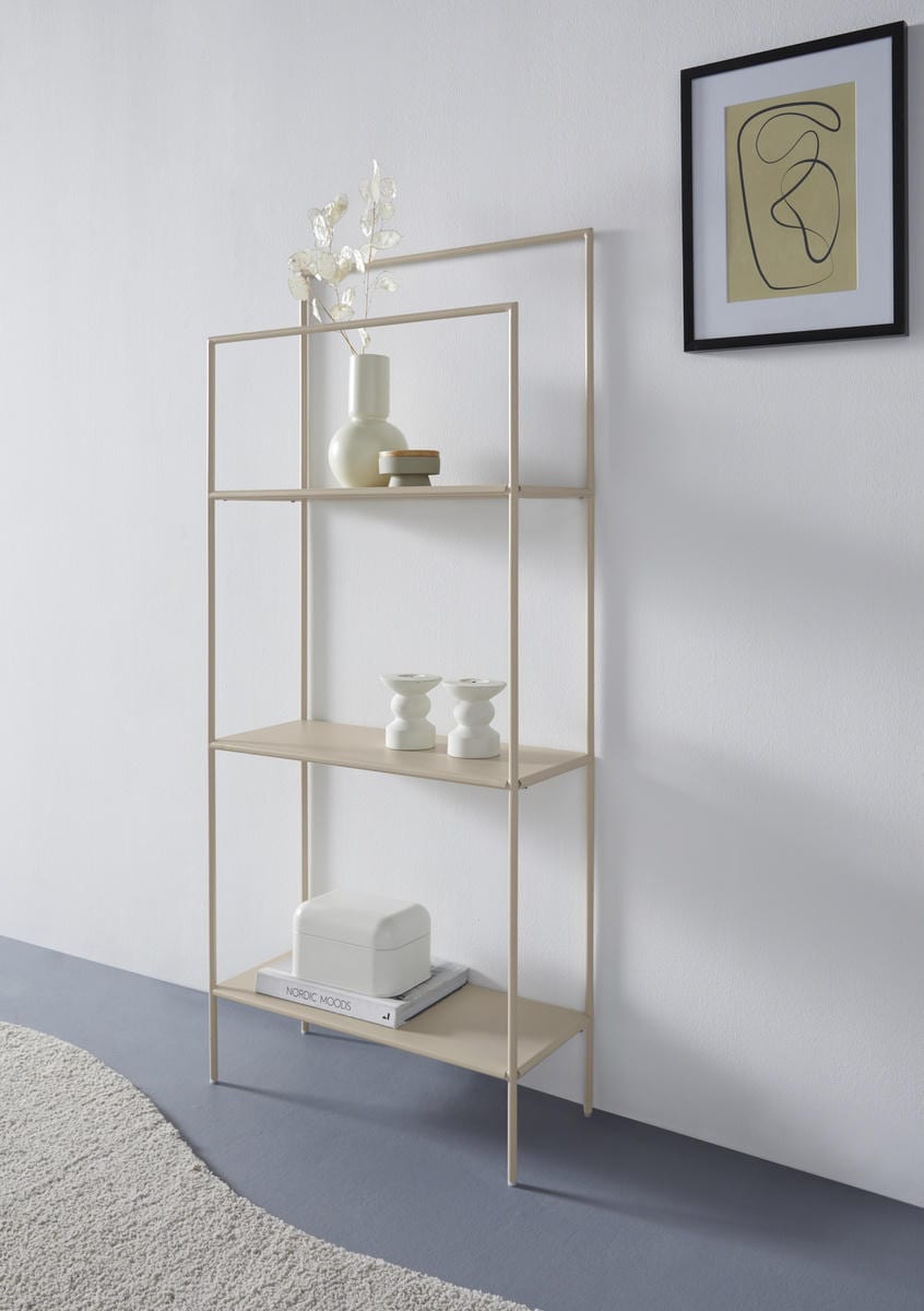 LeGer Home by Lena Gercke Mehrzweckregal "Alimo" minimalistisches Design, Metallgestell, 4 Ablageflächen, Breite 61 cm