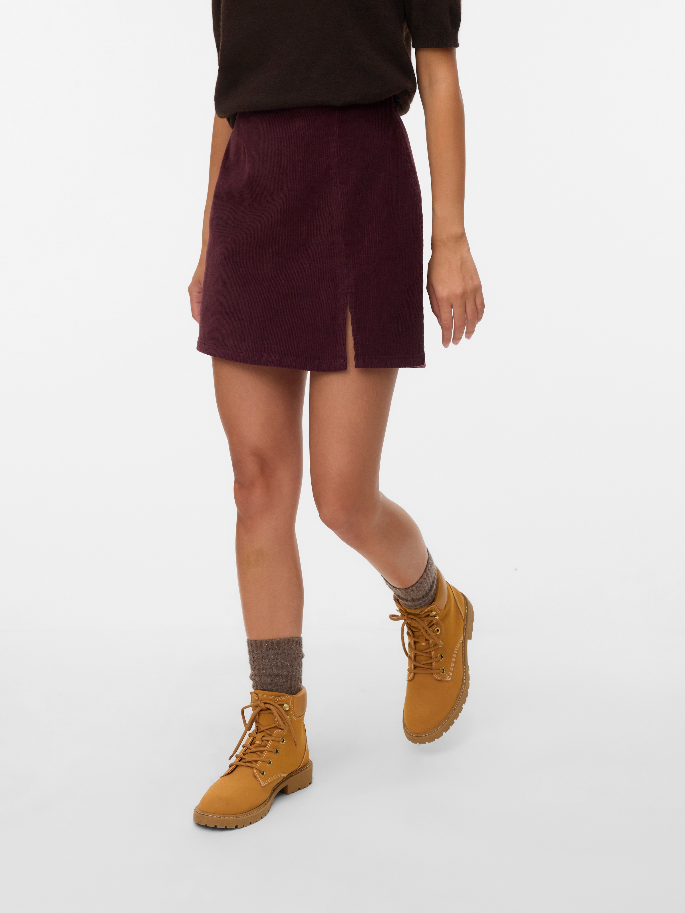 Vero Moda Minirock "VMLULA NELLY HR SHORT CRDRY SKIRT NOOS" günstig online kaufen