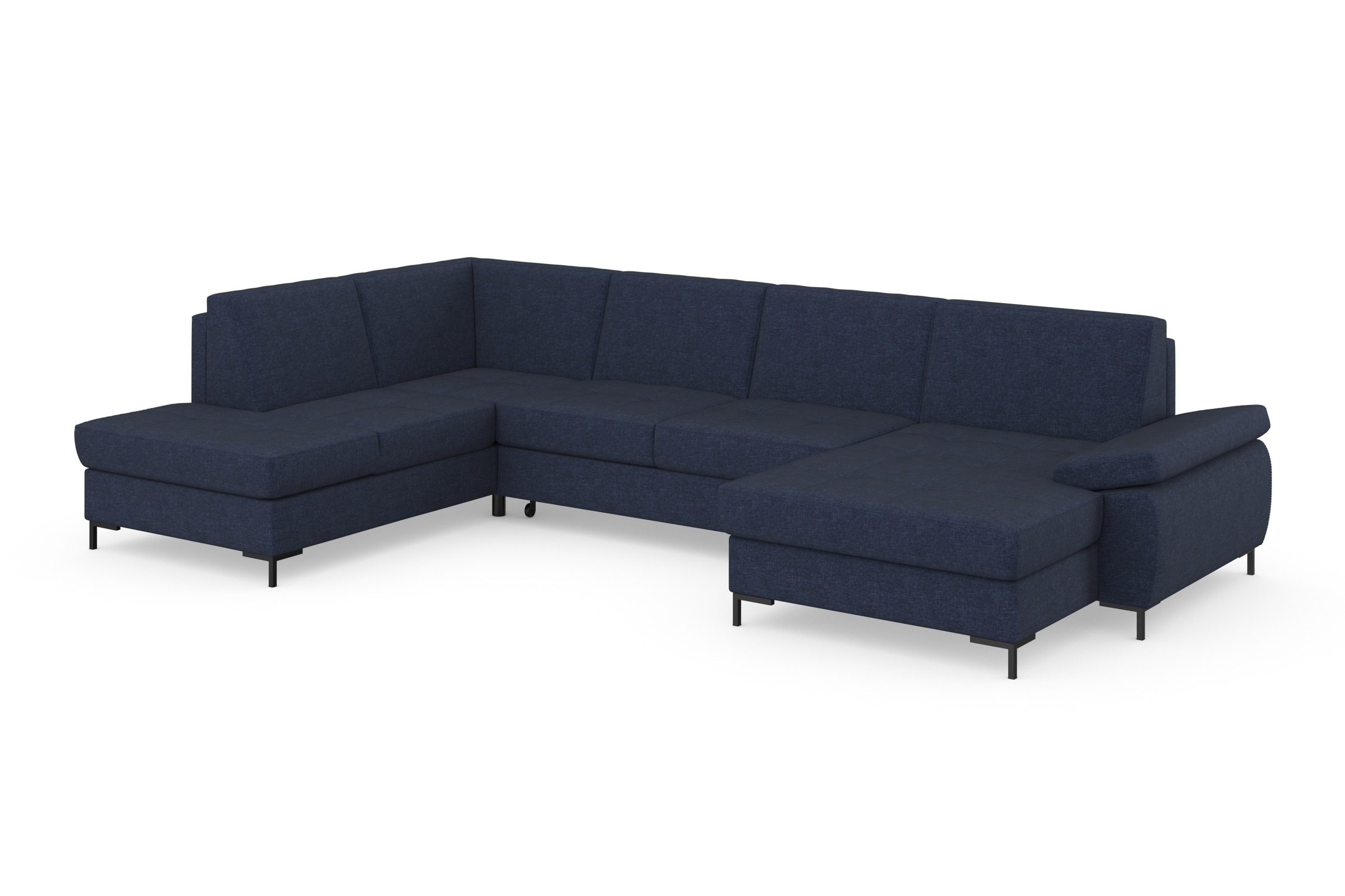DOMO collection Wohnlandschaft »Capelo U-Form«, mit Armteilverstellung, wahlweise mit Bettfunktion, Federkern