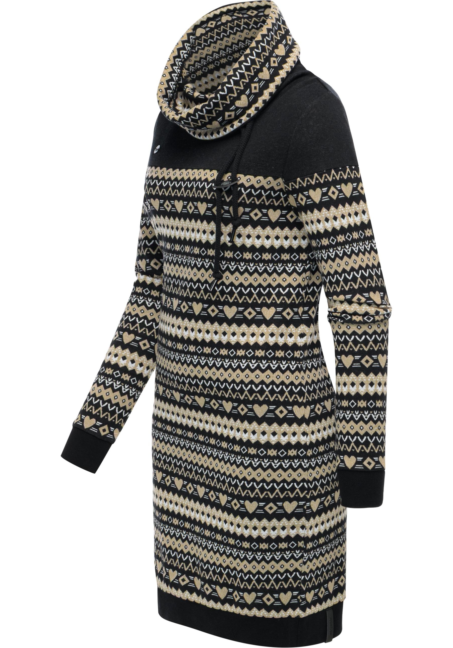 Ragwear Sweatkleid "Chlloe Jacquard YOUMODO" Ohne Taschen stylisches Langar günstig online kaufen