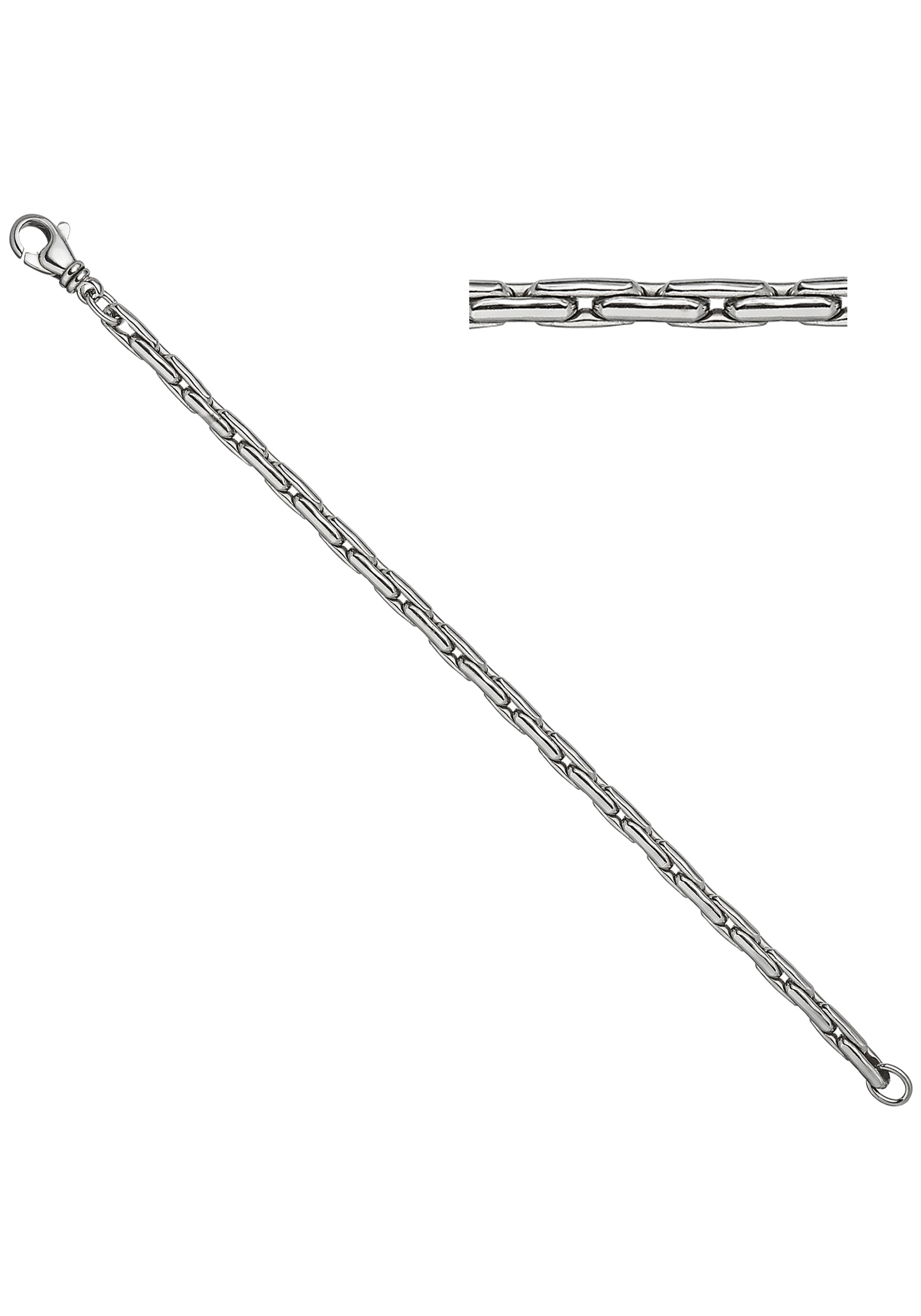 JOBO Silberarmband »Armband 4,6 mm«, 925 Silber rhodiniert 19 cm