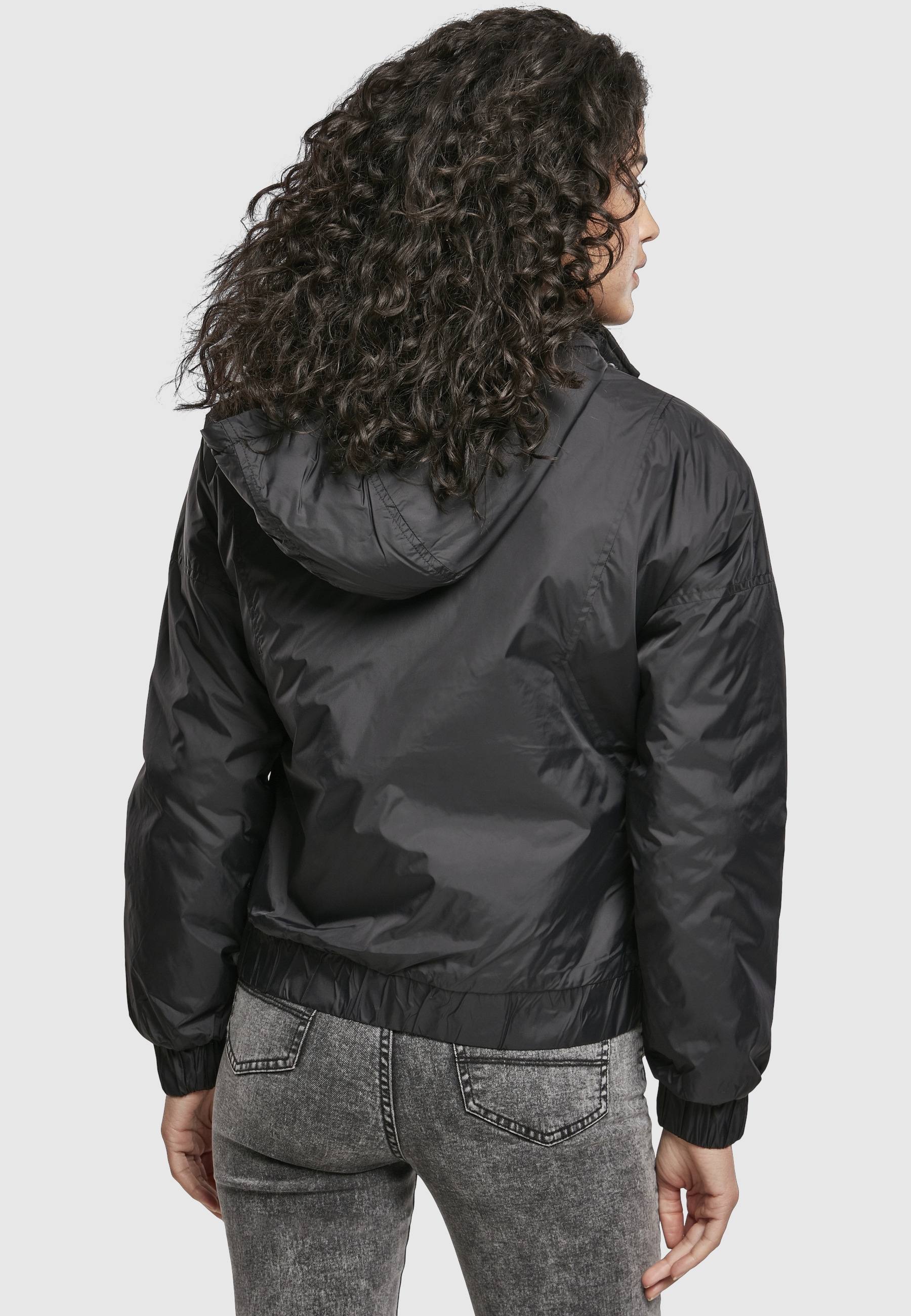 URBAN CLASSICS Langmantel »Urban Classics Damen Ladies Panel Padded Pull Over Jacket«