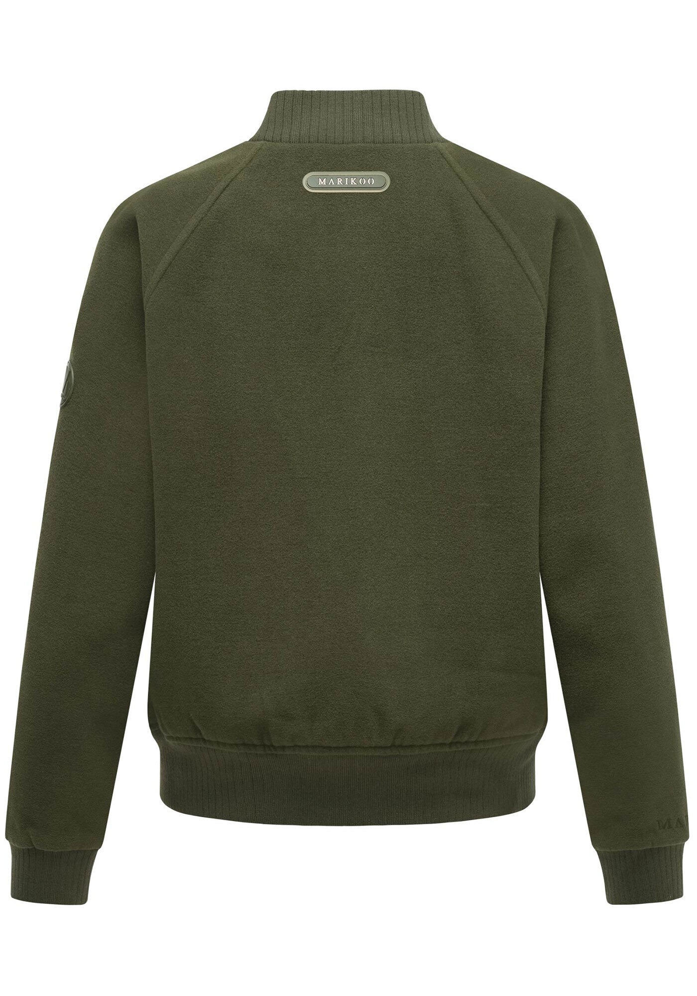 Marikoo Collegejacke »Zunaa«, Modische Jacke im Collegejacken-Stil mit Rippbündchen und Raglanärmeln
