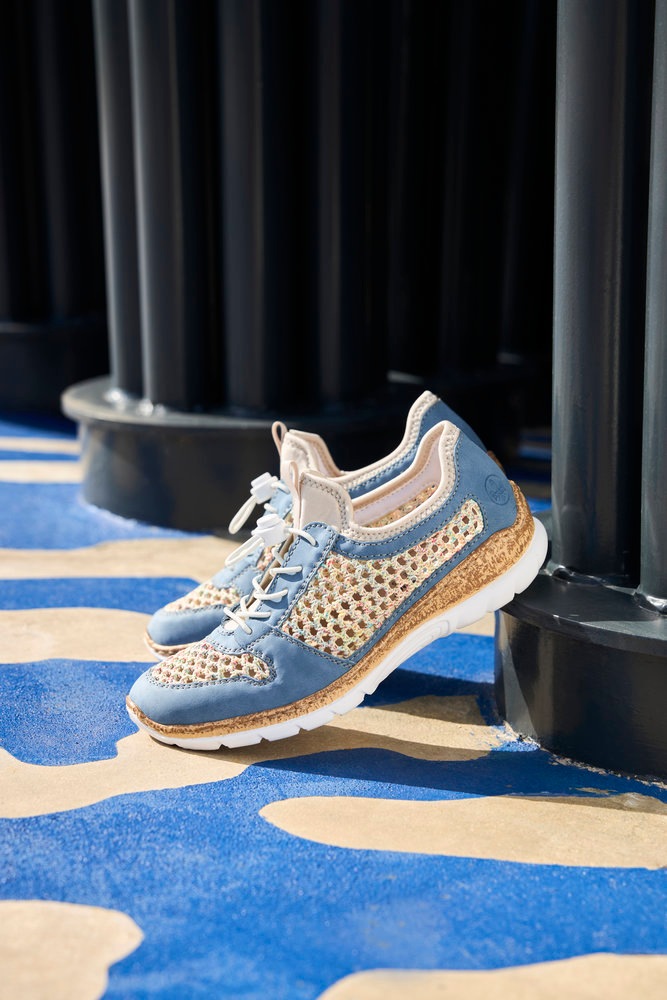 Rieker Slip-On Sneaker  Slipper, Freizeitsneaker, Halbschuh mit Schnellverschluss