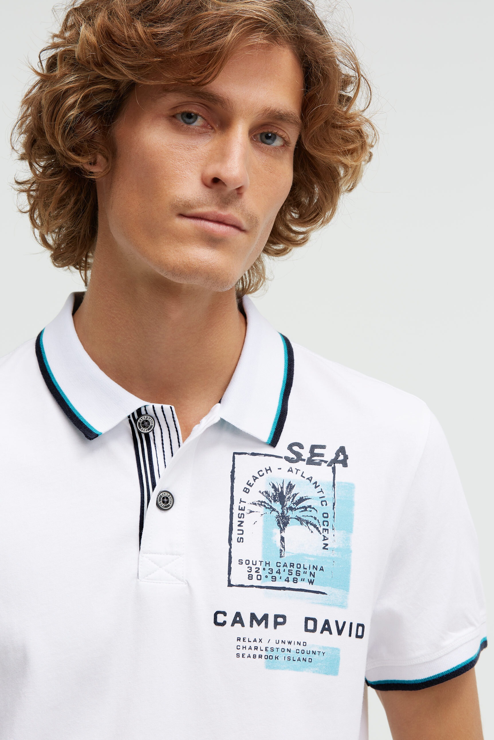 CAMP DAVID Poloshirt aus Baumwolle