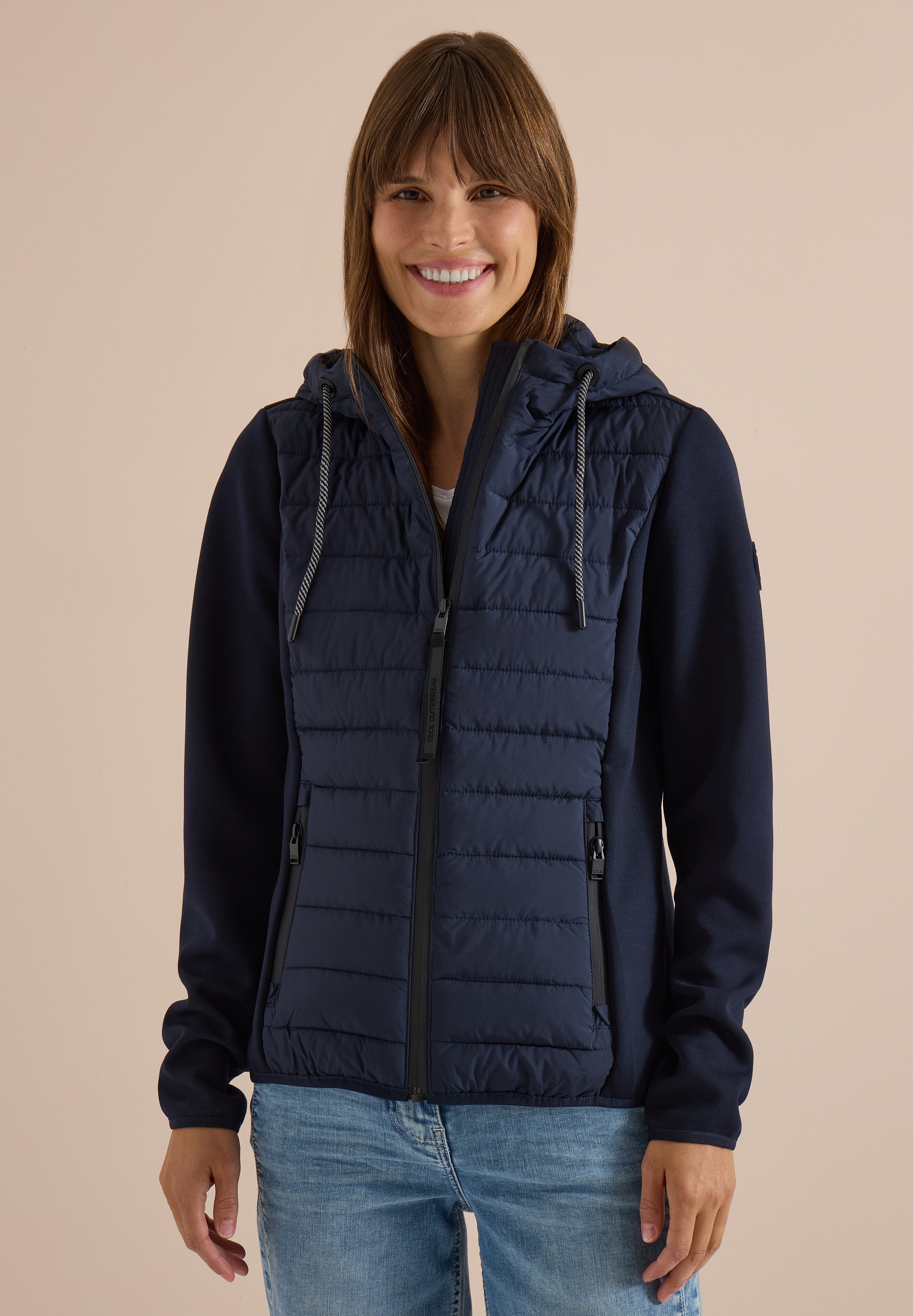 Cecil Outdoorjacke mit Kapuze mit Kapuze mit Tunnelzugband