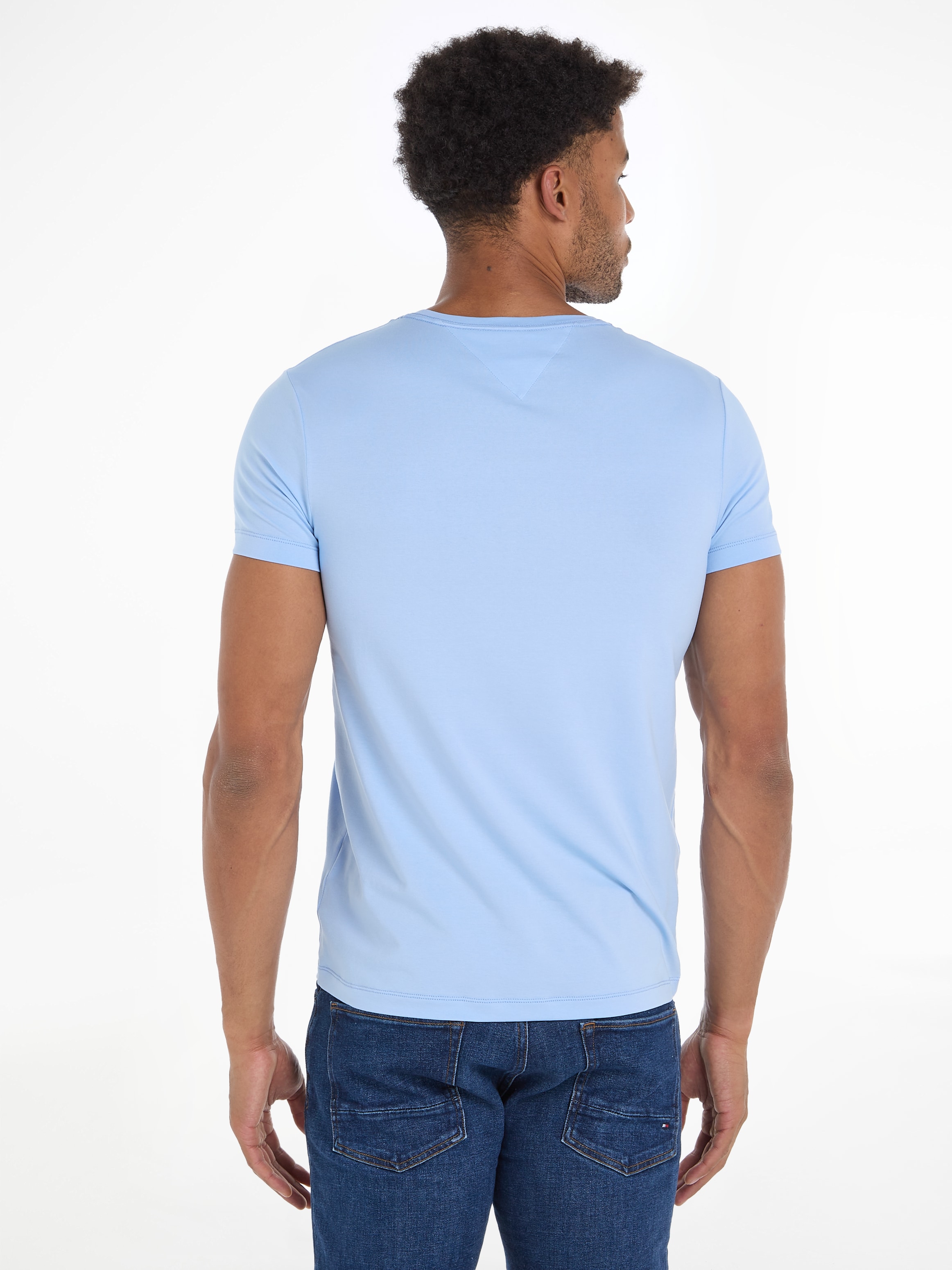 Tommy Hilfiger T-Shirt »STRETCH SLIM FIT TEE«, mit Rundhalsausschnitt