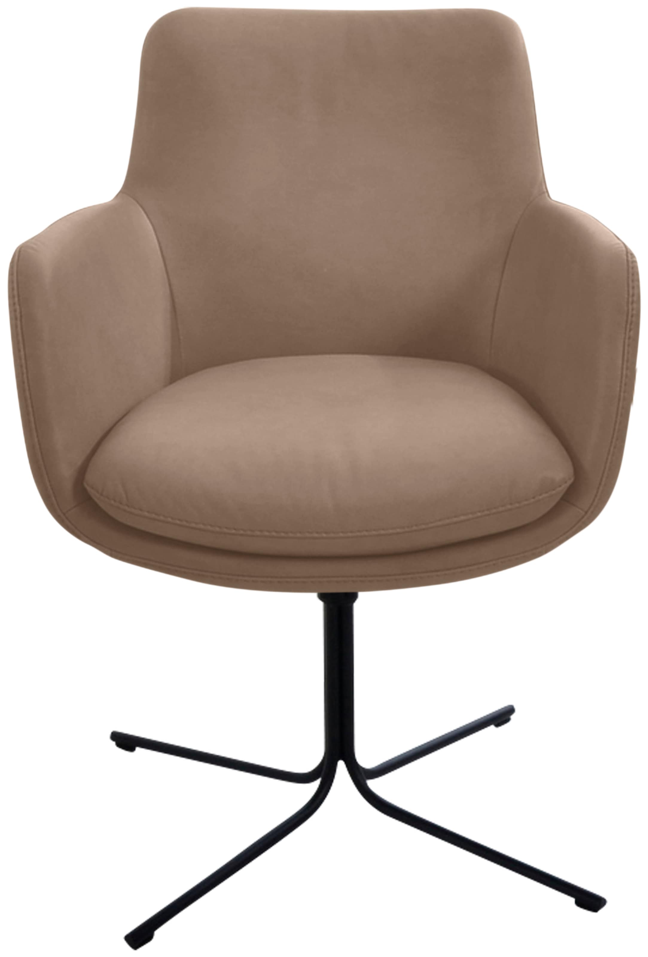 K+W Komfort & Wohnen Drehstuhl "Pego" () filigranem 4-Fuß-Gestell in schwar günstig online kaufen