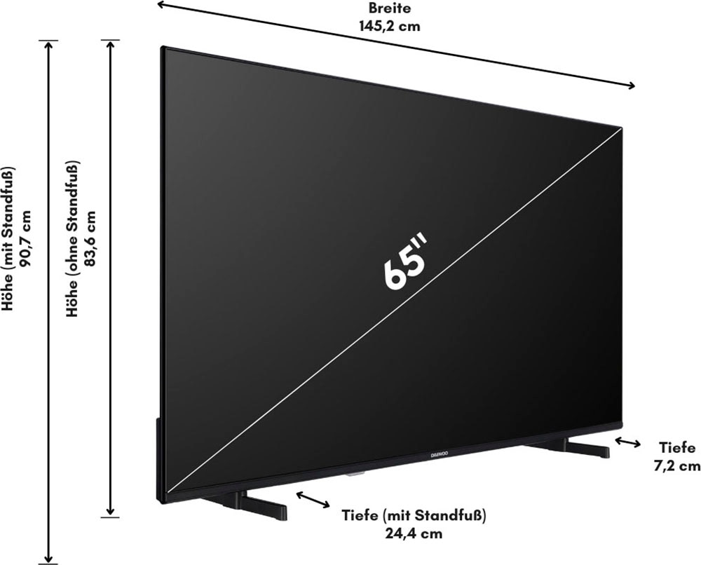 LED-Fernseher »65DM72UAD«, 164 cm/65 Zoll, 4K Ultra HD, Android TV-Smart-TV