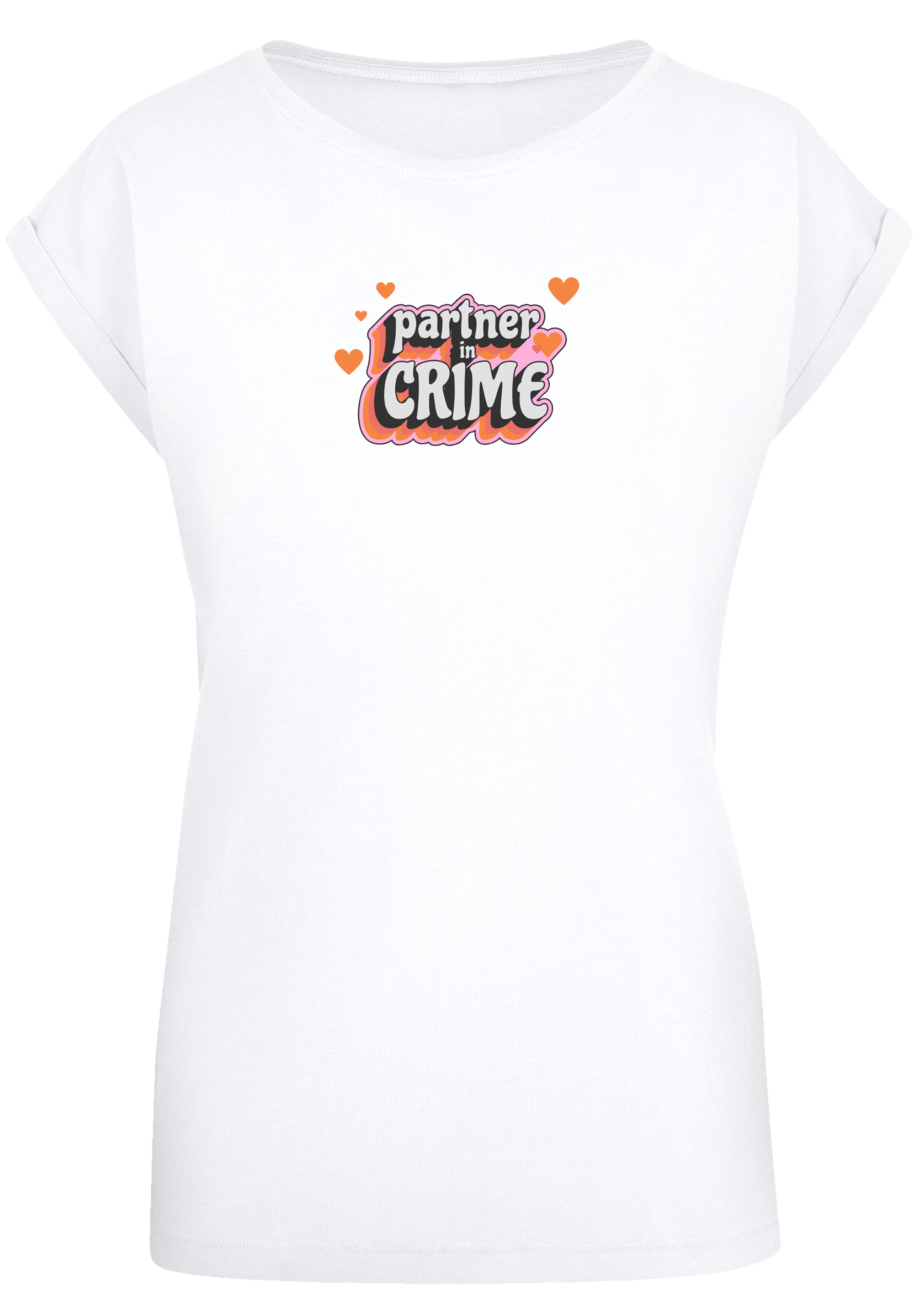 F4NT4STIC T-Shirt »Partner In Crime Valentinstag«, Premium Qualität