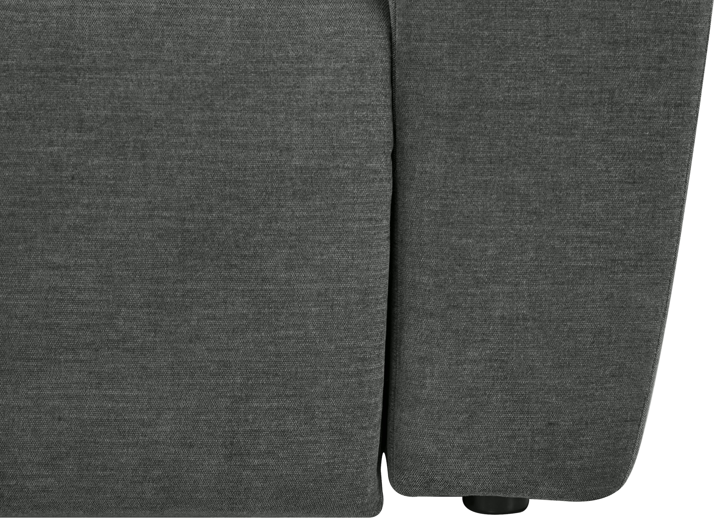 Home affaire Ecksofa »Nortrud, 241 cm, L-Form, mit Schlaffunktion u. Bettkasten« Recamiere rechts / links montierbar, in Cord und Webstoff