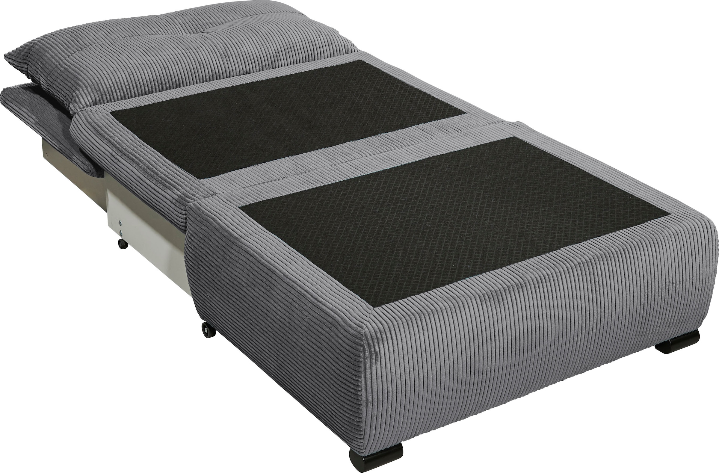 ED EXCITING DESIGN Schlafsofa »Charlie«, Schlafsessel mit Bettkasten & 1 Rückenkissen