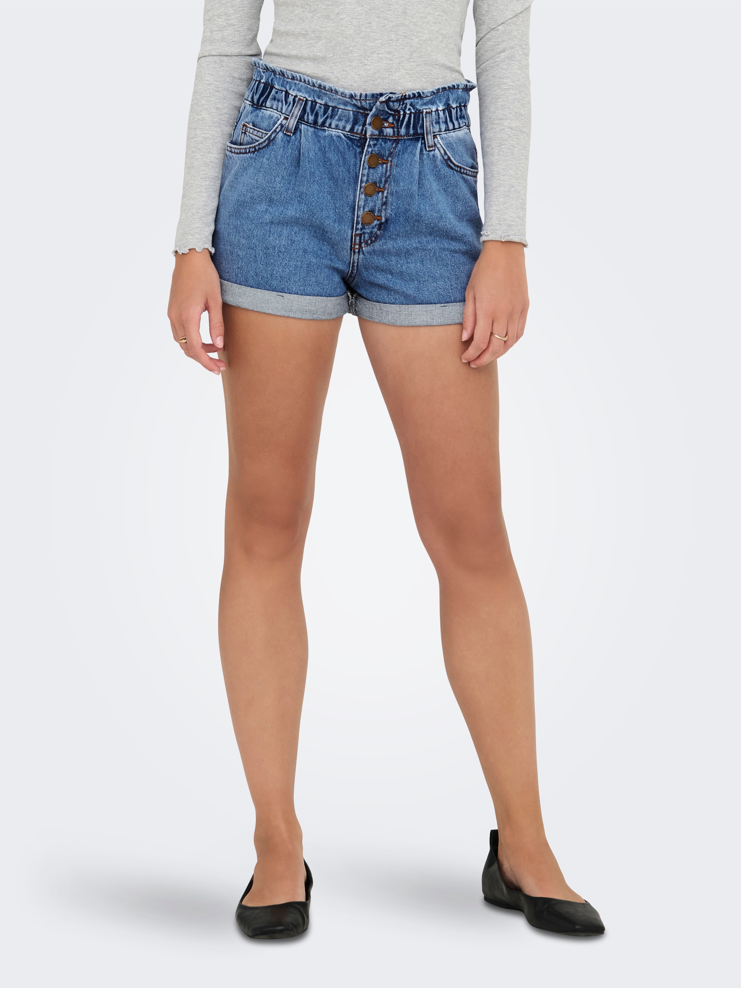 ONLY Jeansshorts "ONLCUBA LIFE PAPERBAG" günstig online kaufen