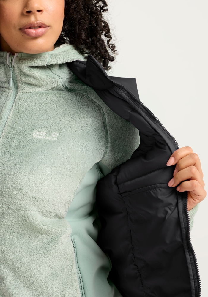 Jack Wolfskin Daunenweste »WILD PASS DOWN VEST W RDS« Daunenweste, warm, wind- und wasserabweisend
