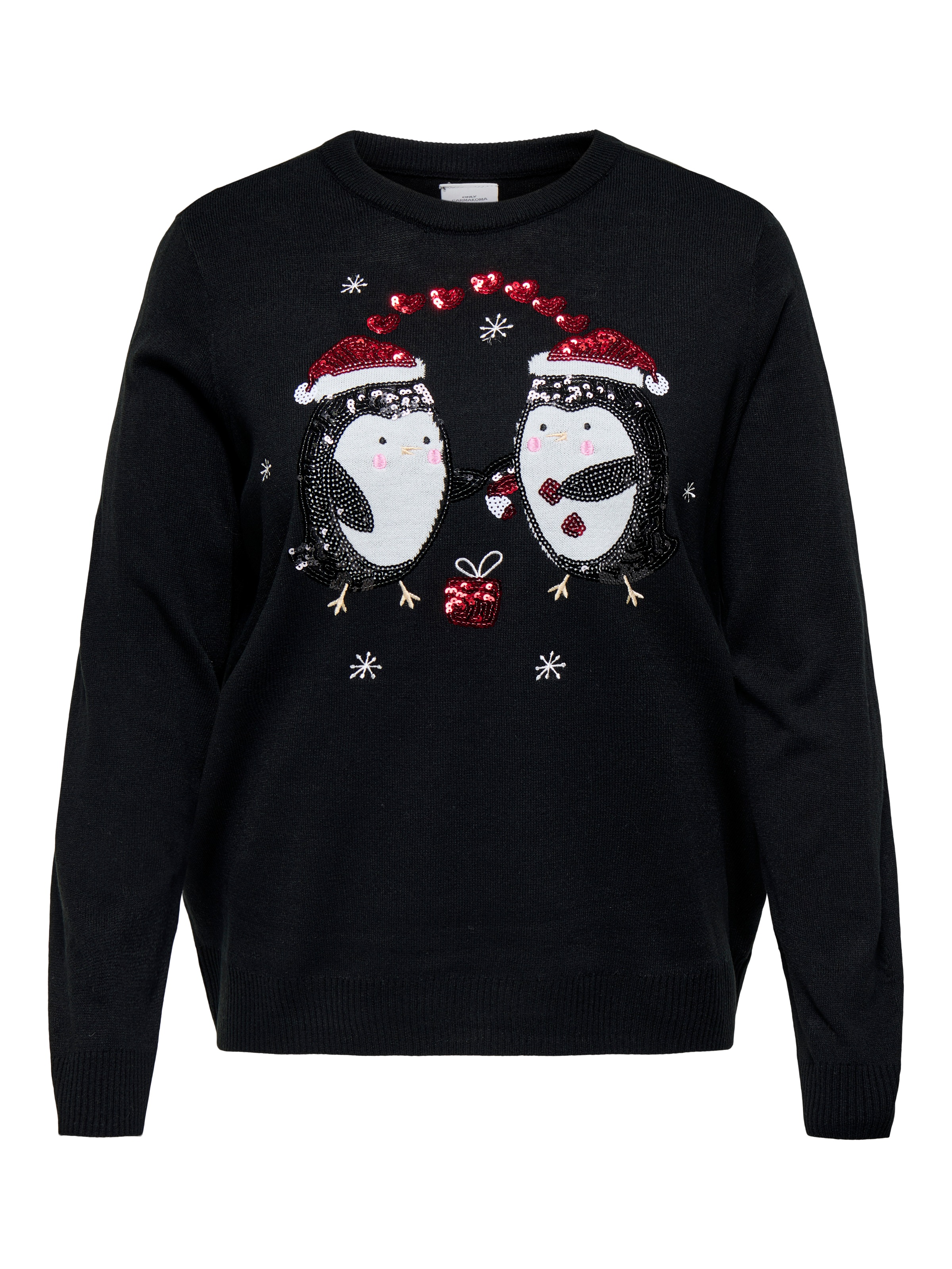 ONLY CARMAKOMA Weihnachtspullover "CARXMAS SHINE LS ONECK KNT" Ugly Sweater günstig online kaufen