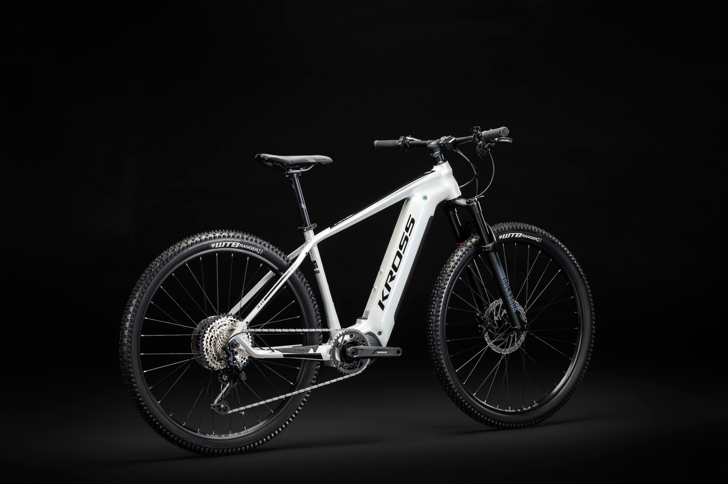 Kross E-Bike »E-MTB Level Boost 3.0 29 Zoll weiß«, 12 Gang, Shimano, DEORE SLX M7100, Mittelmotor 250 W