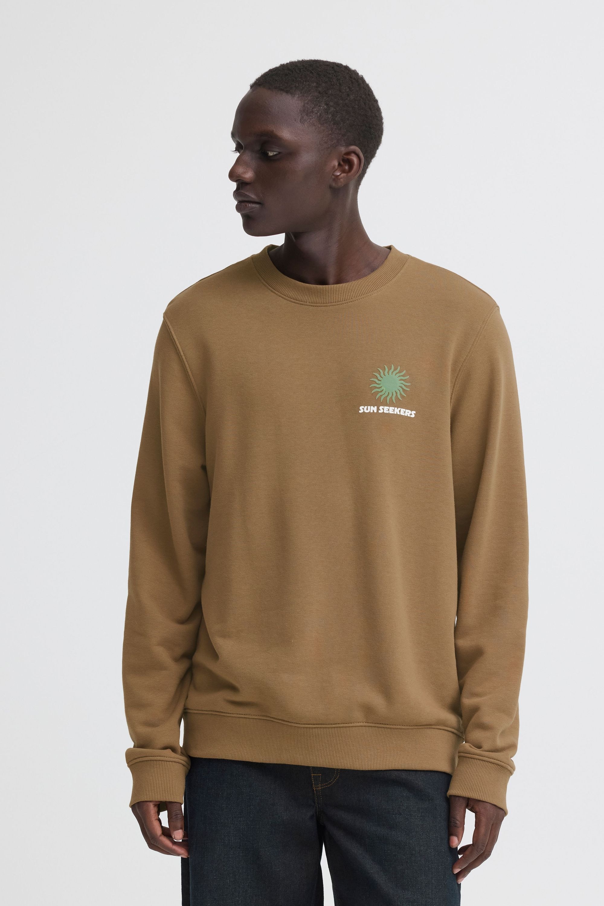 Blend Rundhalspullover »BHKonsta« Moderner Sweatpullover mit dezentem Print