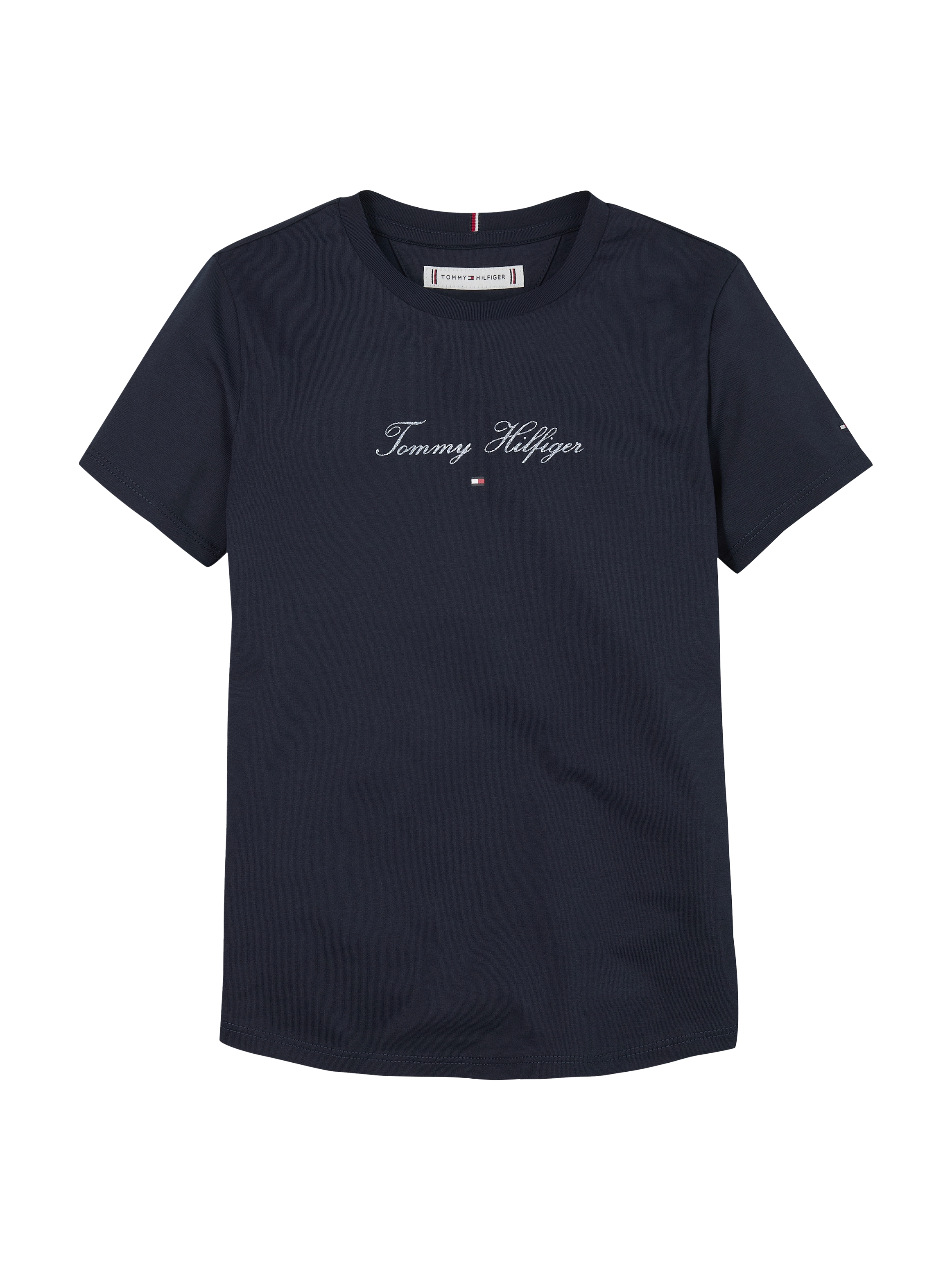 Tommy Hilfiger T-Shirt, mit glitzerndem Schriftzug