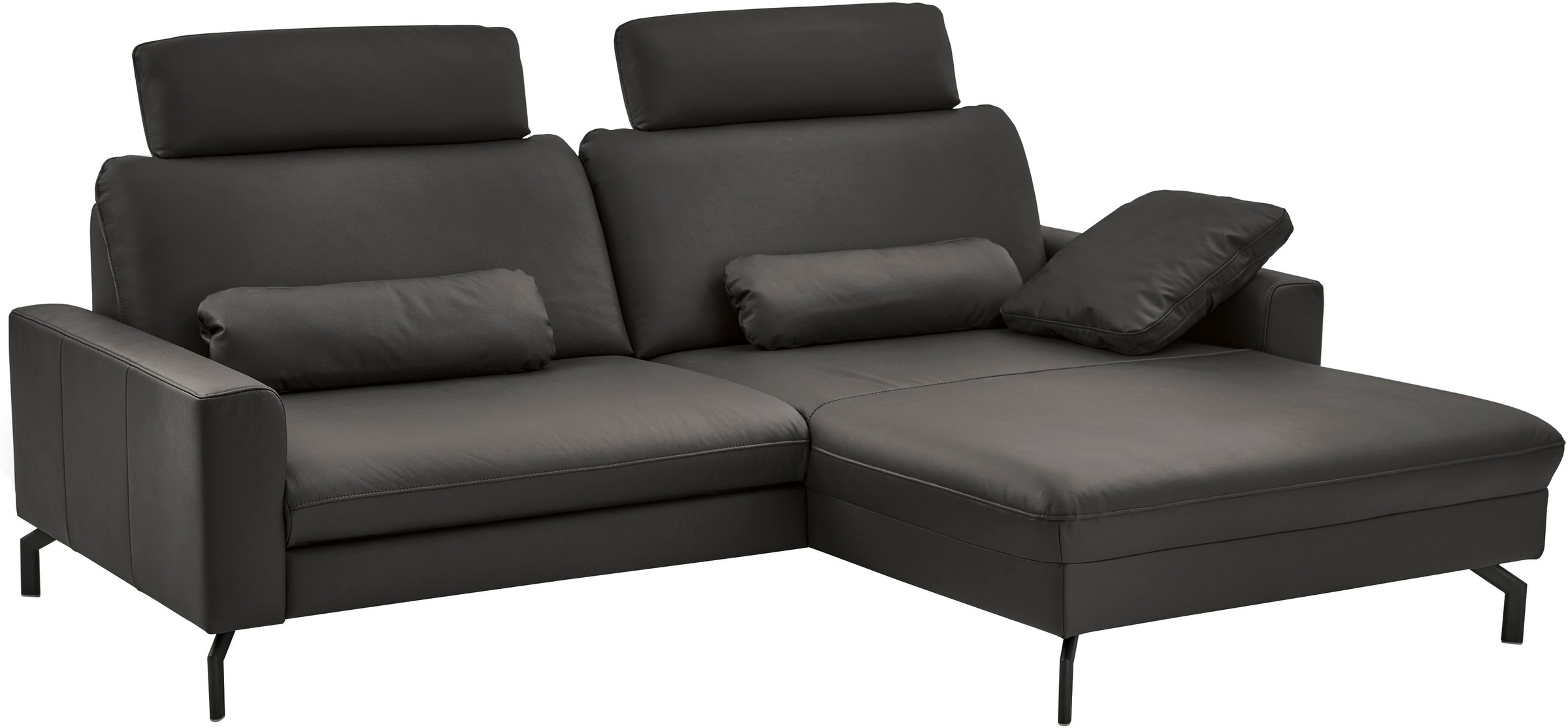 Die PlanBar Ecksofa "PN-EM20028 L-Form mit Kopfstützen" wahlweise mit motorischem Canape