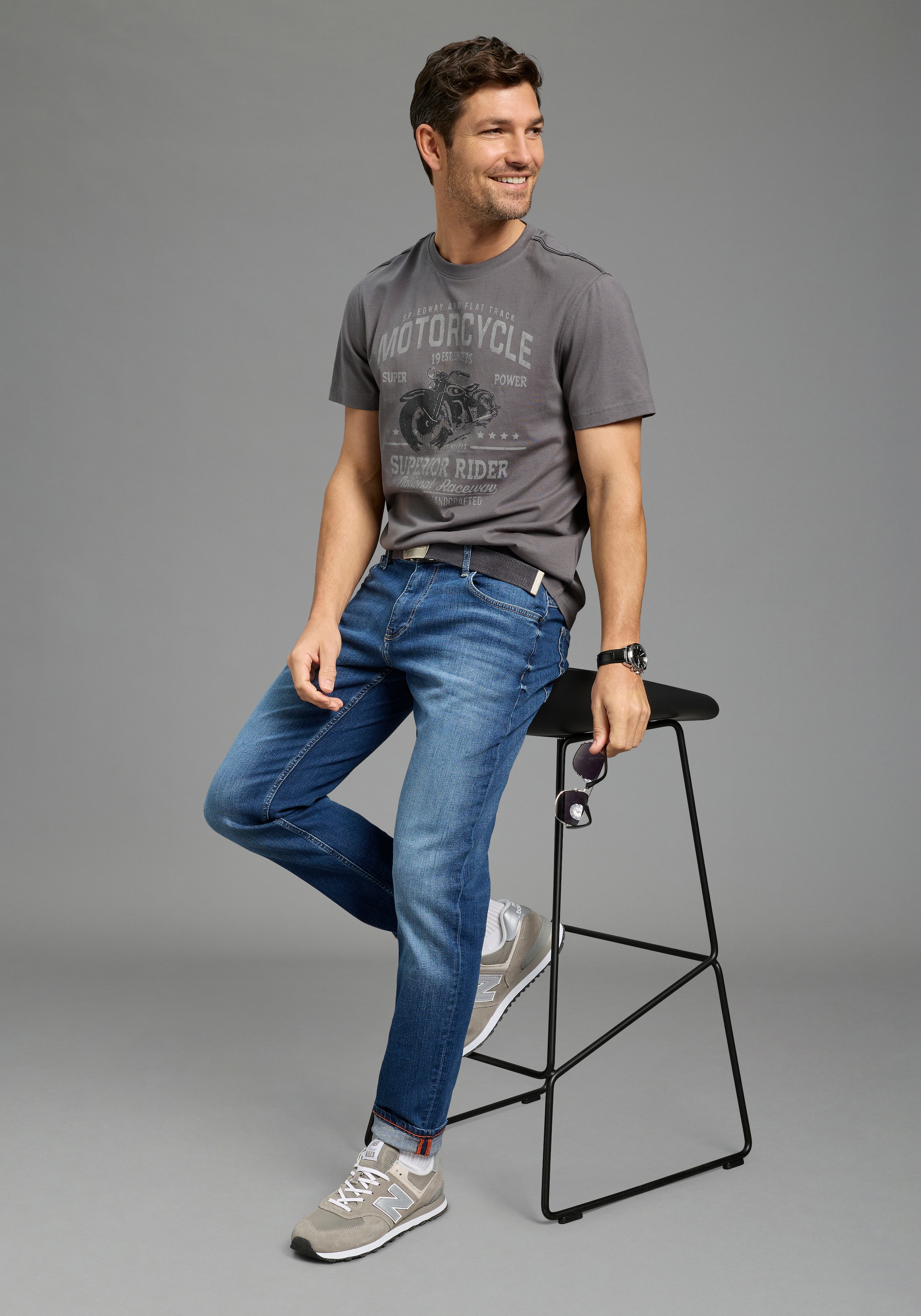 Arizona T-Shirt Kurzarm, lässige Passform, bedruckt, Rundhals, casual günstig online kaufen