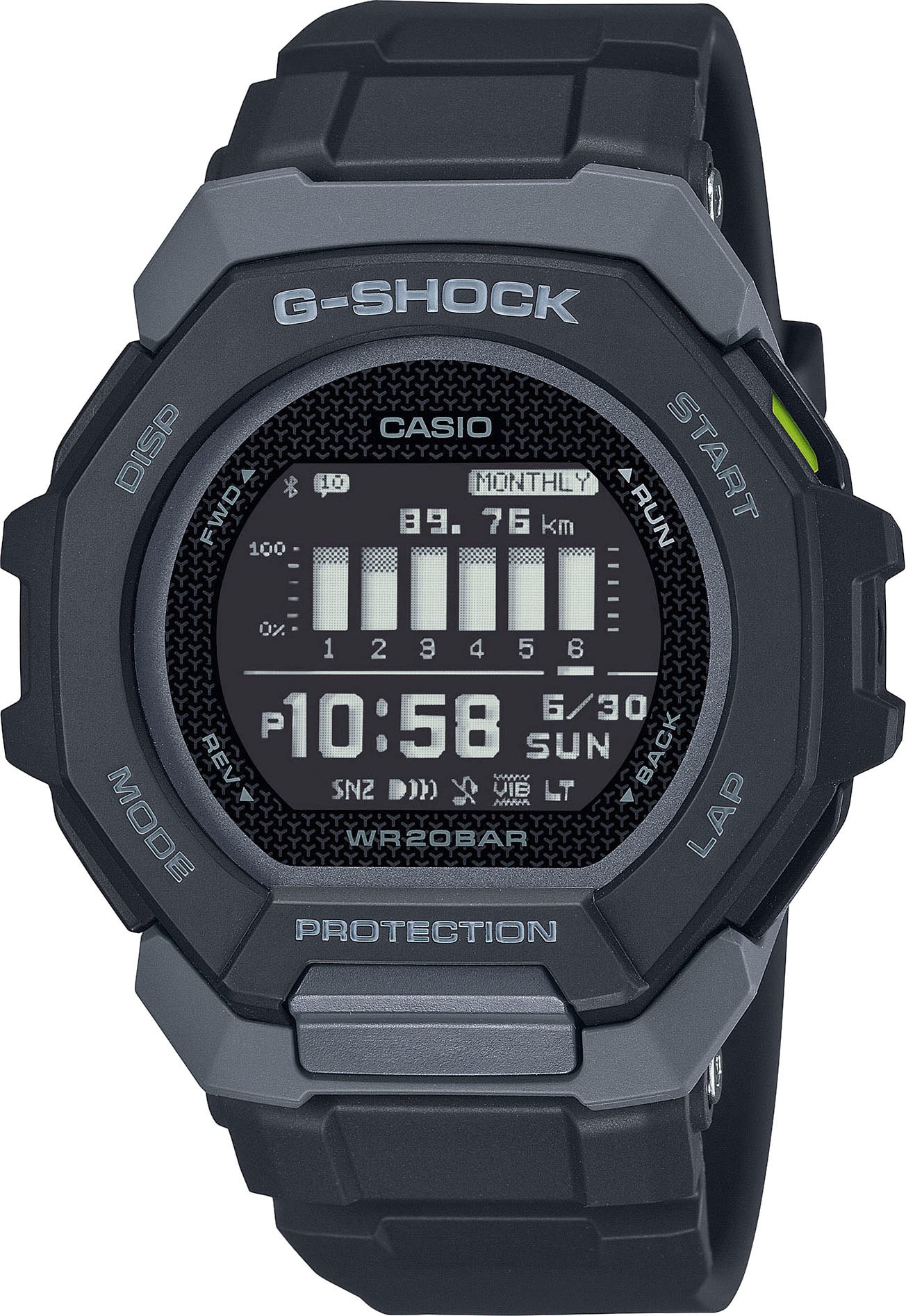 CASIO G-SHOCK Herren Smartwatch, schwarz, Smartwatches, Armbanduhr, Herrenuhr, Bluetooth, bis 20 bar wasserdicht