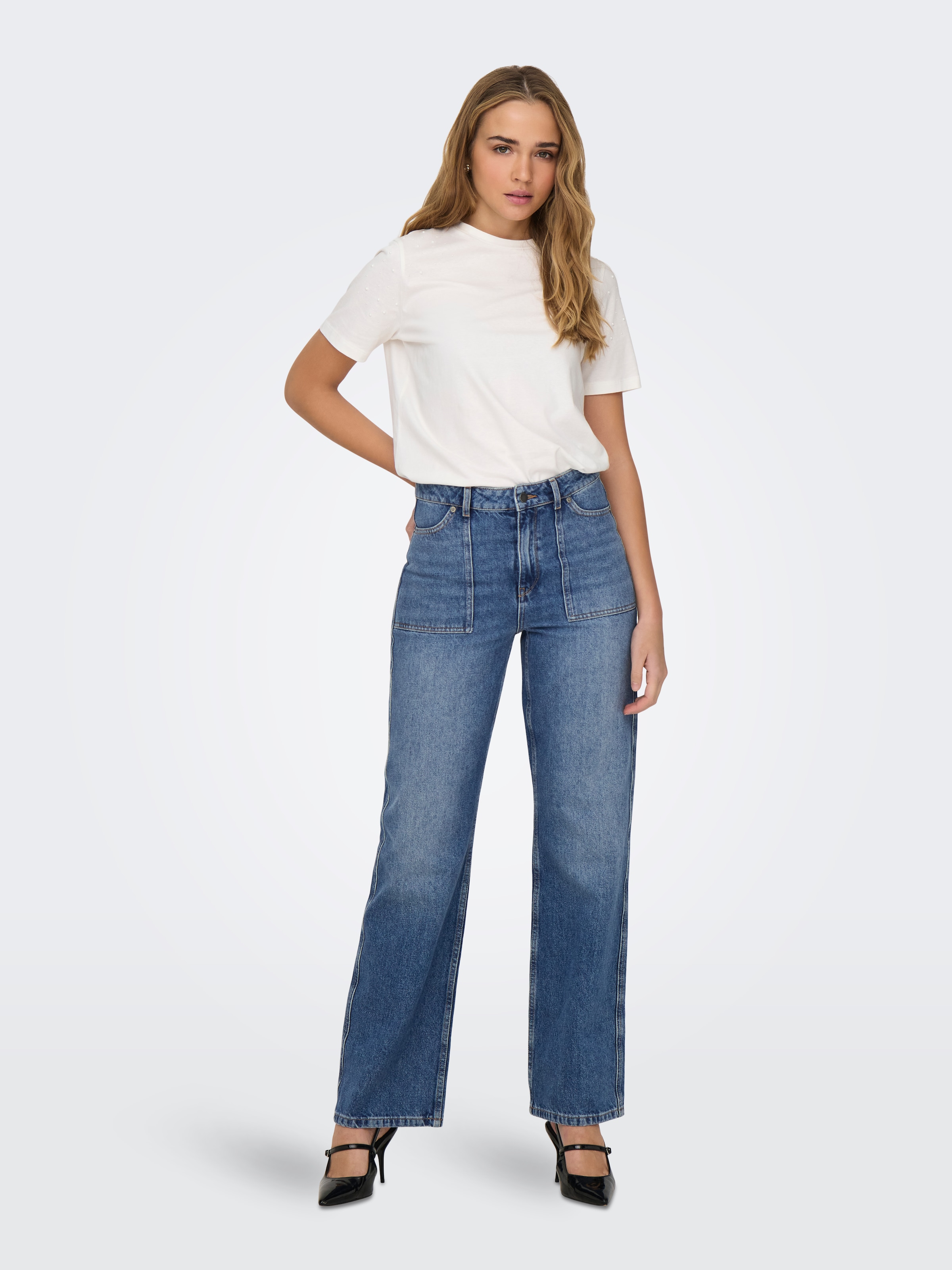 JDY High-waist-Jeans »JDYMAYA HIGH WAIST WIDE JEANS DNM NOOS«