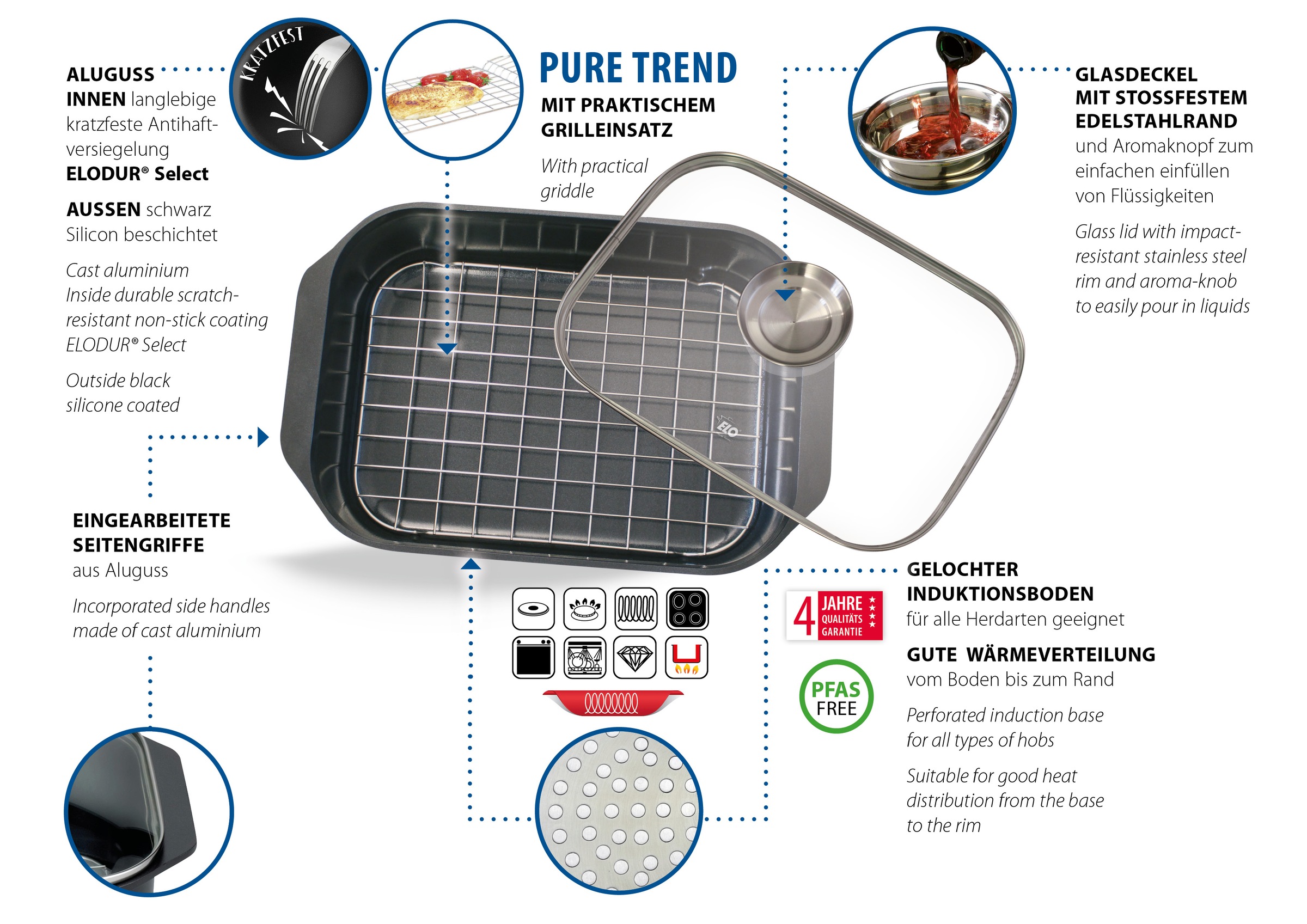 Elo Bräter "Pure Trend" 1 Stk. tlg. Aluminium günstig online kaufen