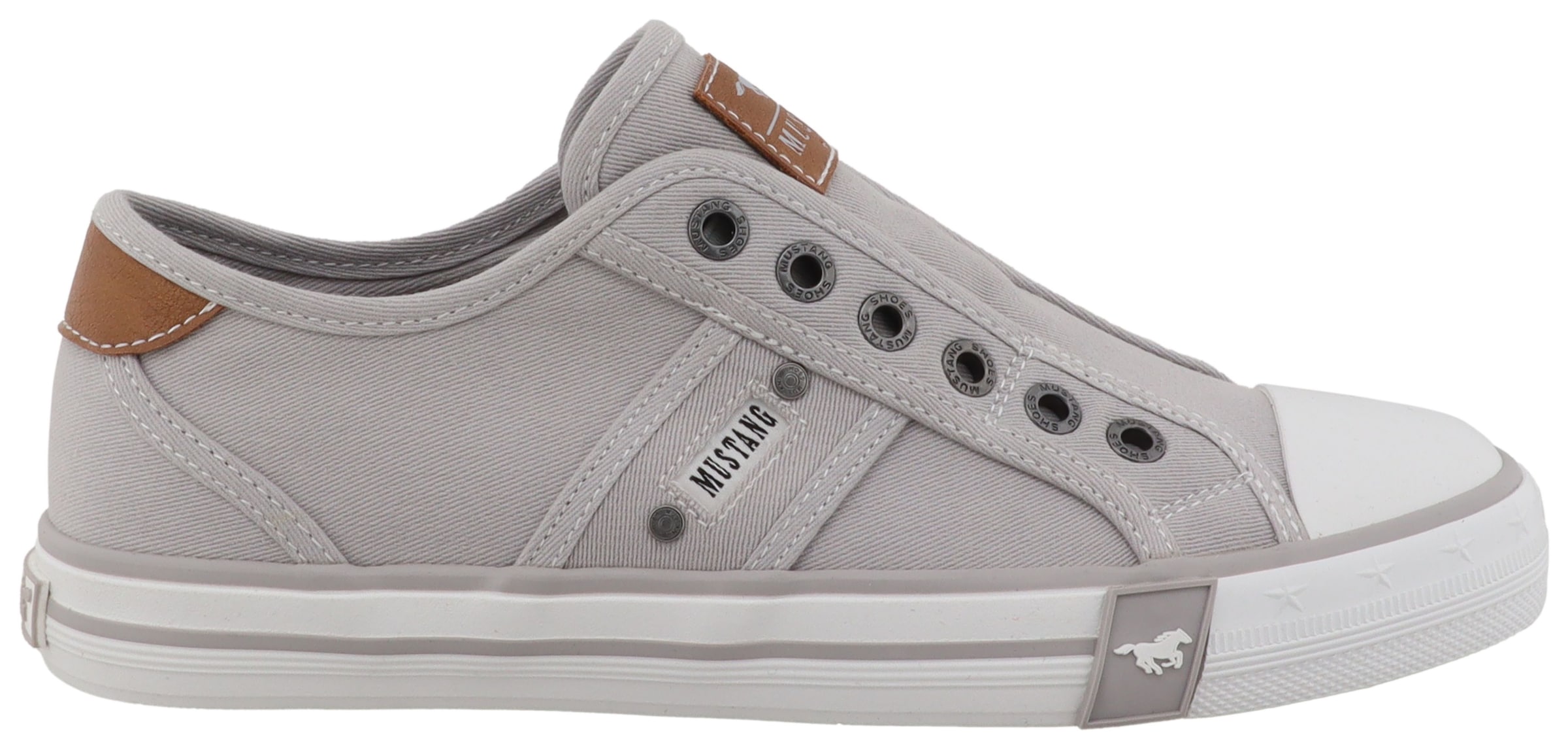 Mustang Shoes Slip-On Sneaker »Winona«  Slipper, Halbschuh mit modischen Kontrastnähten