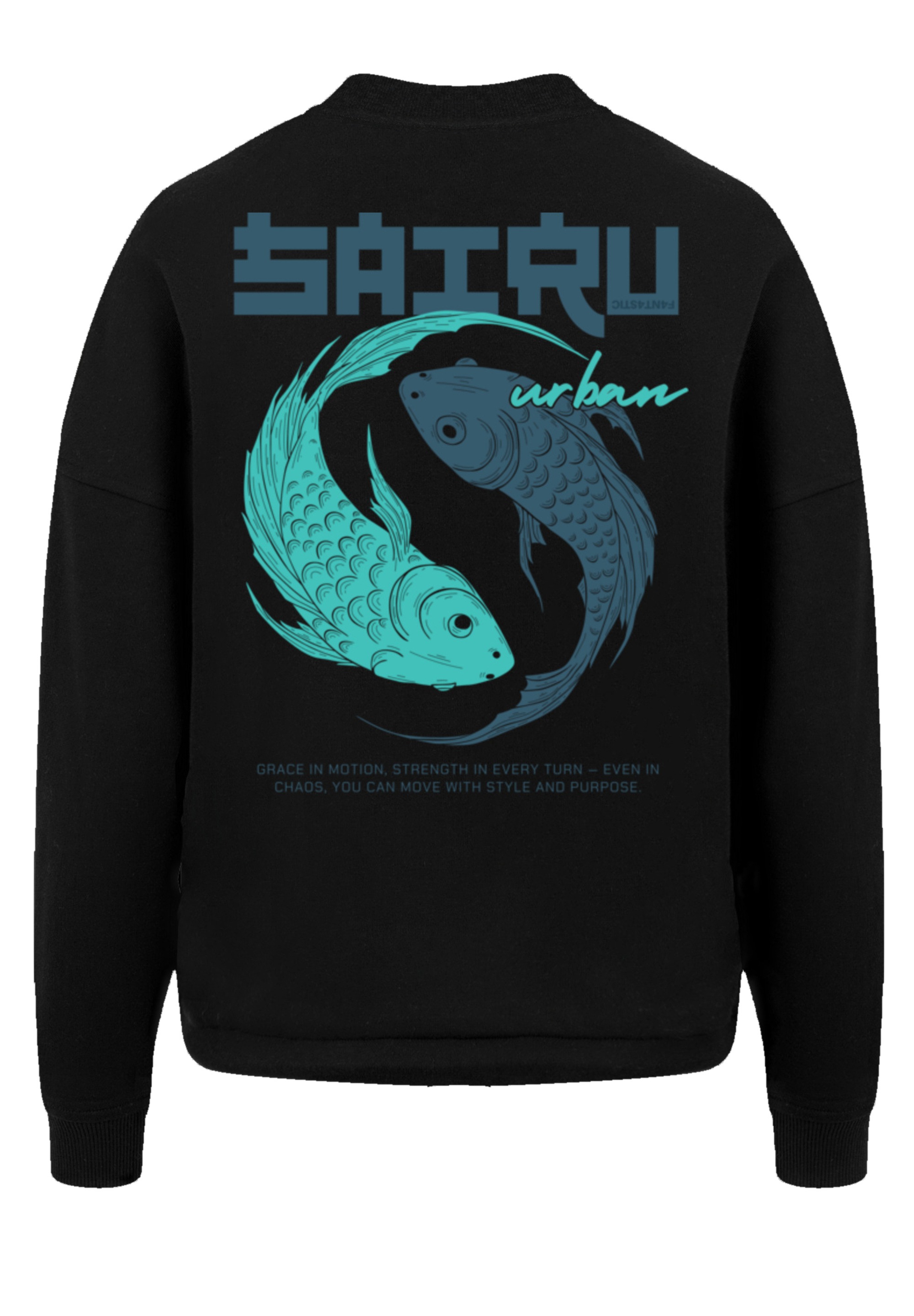 F4NT4STIC Sweatshirt »Koi Fish Oversize Japan Streetstyle«, Japan Streetwear Styles