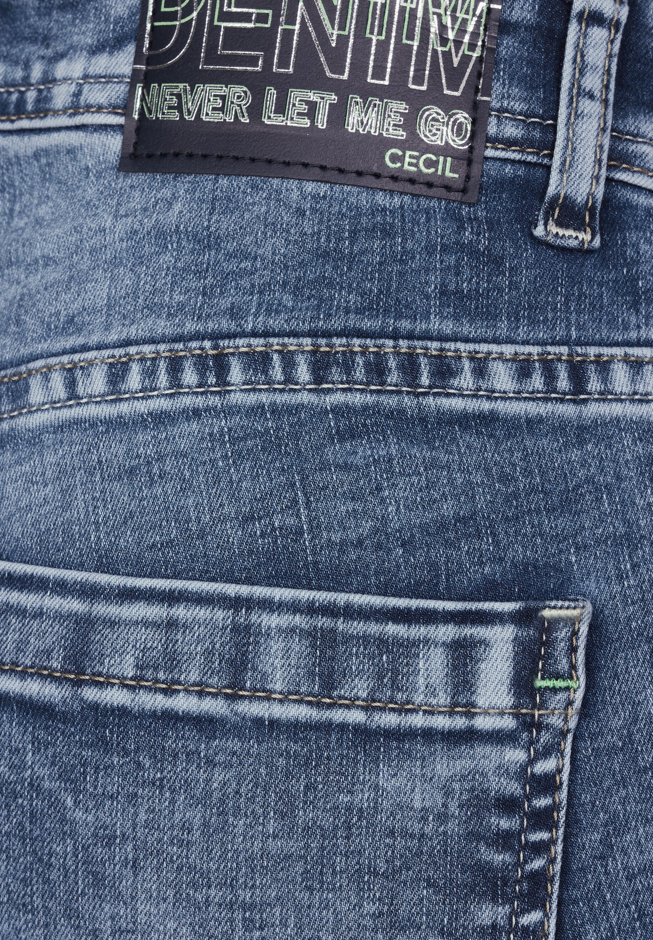 Cecil Gerade Jeans, High Waist