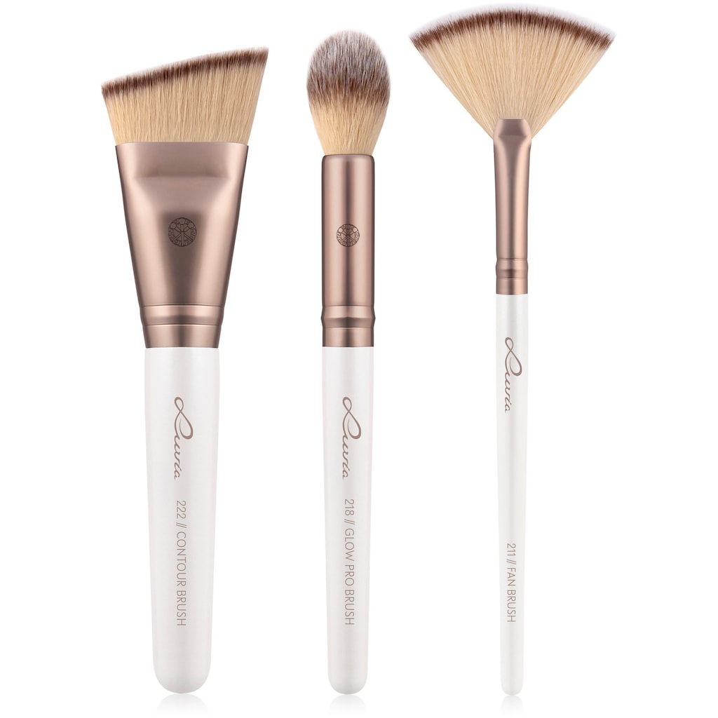 Luvia Cosmetics Kosmetikpinsel-Set, (Set, 3 tlg.)