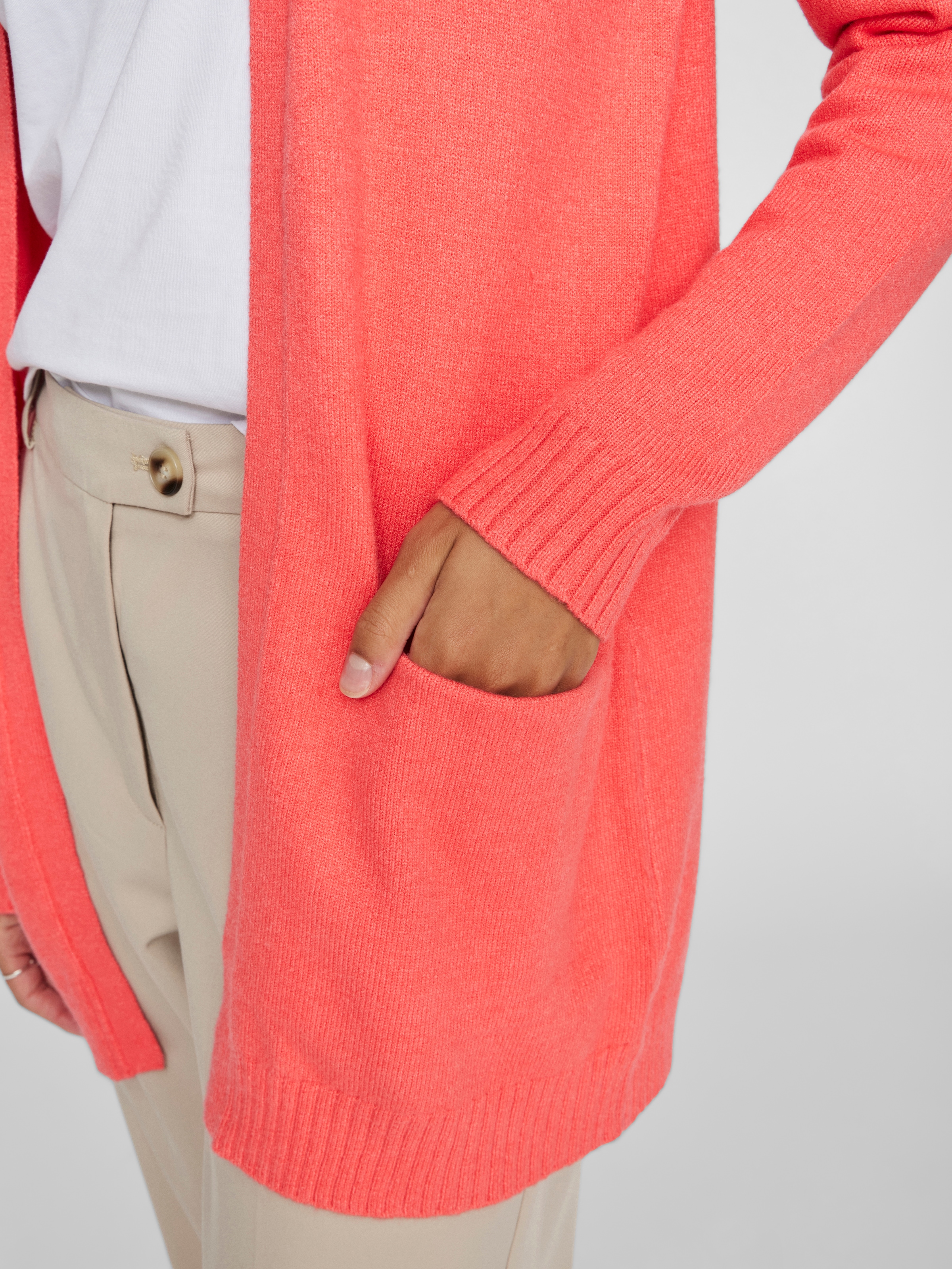 Vila Strickjacke »VIRIL OPEN L/S KNIT CARDIGAN - NOOS«