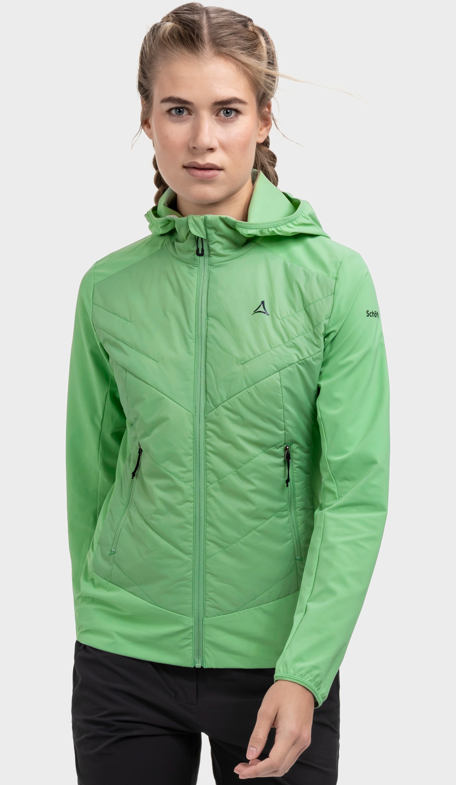 Thumbnail - Schöffel Funktionsjacke "Hybrid Jk Style Blaueis WMS" mit Kapuze