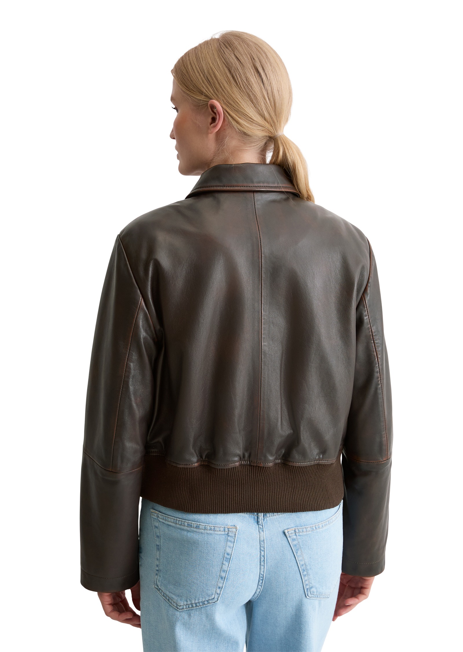 Marc OPolo Lederjacke "regular fit aus softem Lammleder in Vintage-Optik" i günstig online kaufen