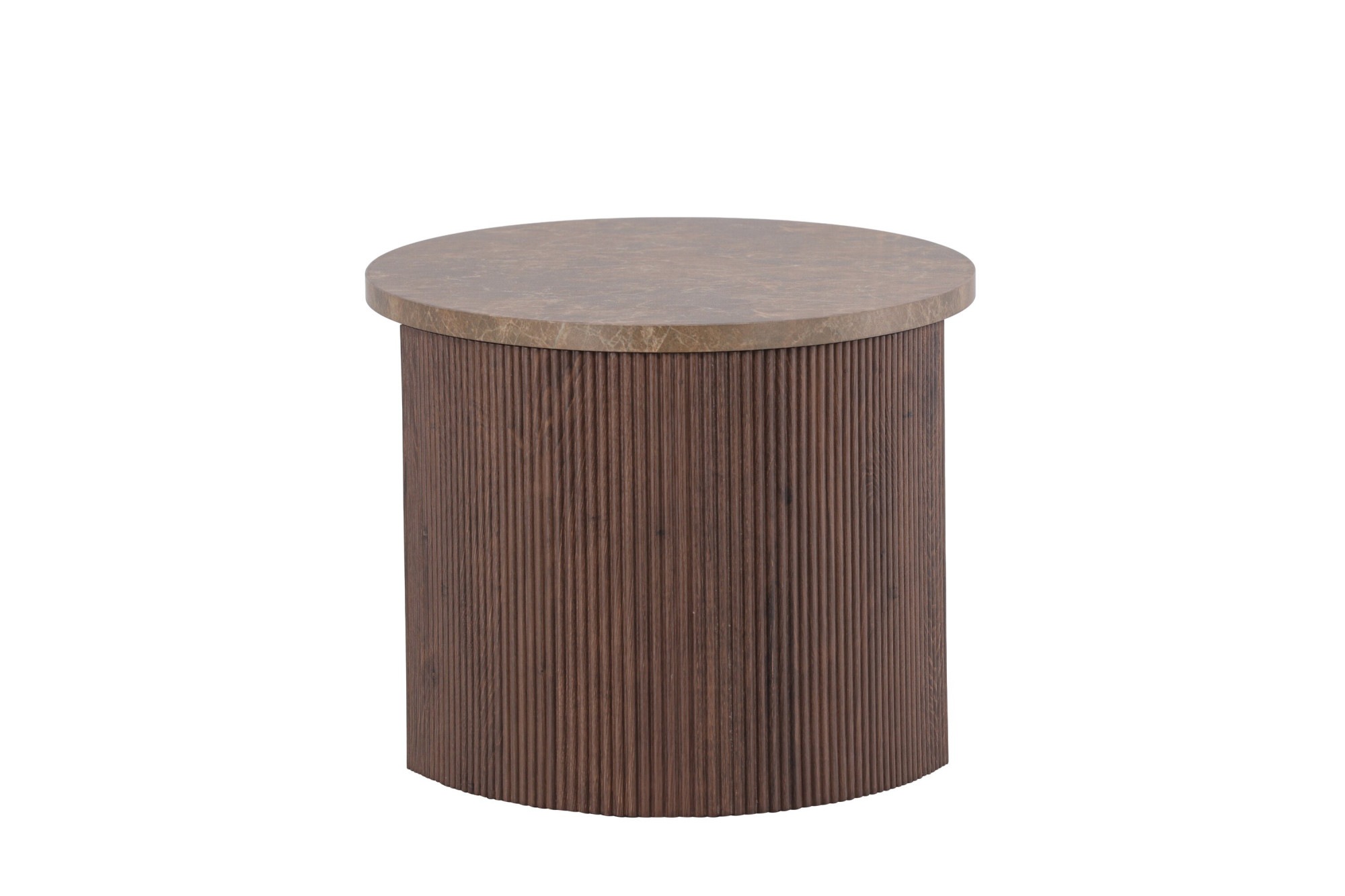 Venture Home Couchtisch »Bristol, ovaler Couchtisch 120 × 60 cm in Mocca mit grauer Steinoptik« Sofatisch, MDF, 3D-Papier, oval, kontrastreich, raffiniert