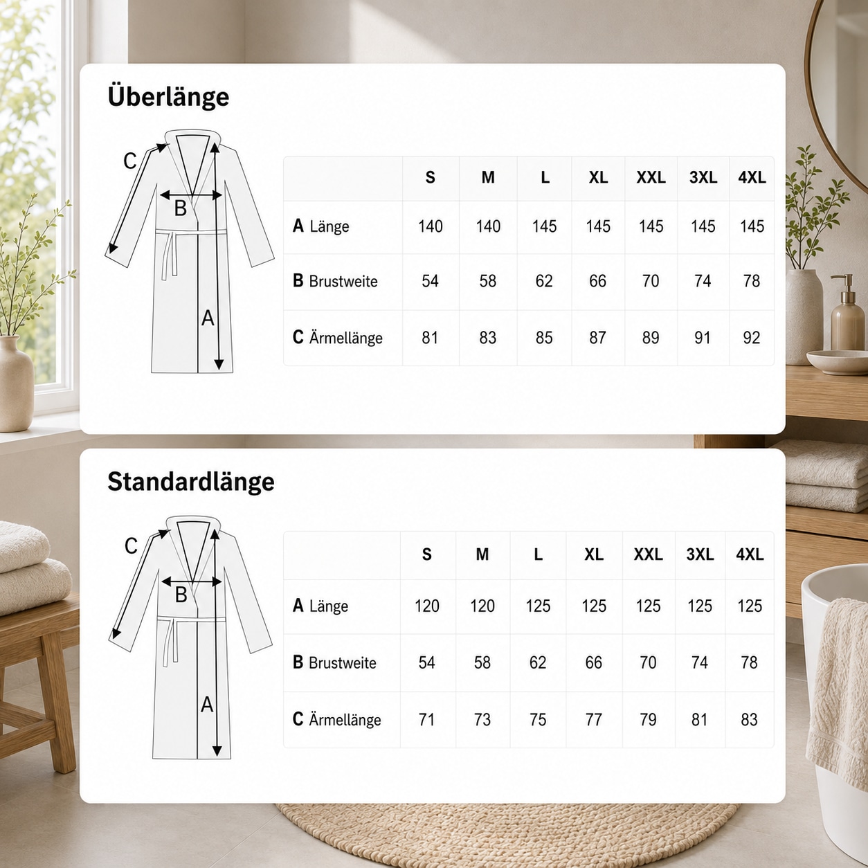 Bruno Banani Herrenbademantel »Danny, Normallänge & Überlänge, auch in extra lang, Hotelbademantel« 1 Stk. mit Logostreifen, Herren Bademantel aus 100% Baumwolle, S-4XL