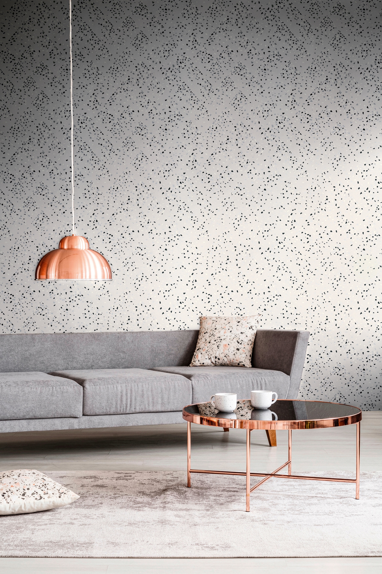 living walls Vliestapete »New Walls 50's Glam Konfetti« Motiv | abstrakt | gemustert leicht strukturiert Tapete Modern Tapeten Wohnzimmer Schlafzimmer Küche Flur Design Optik