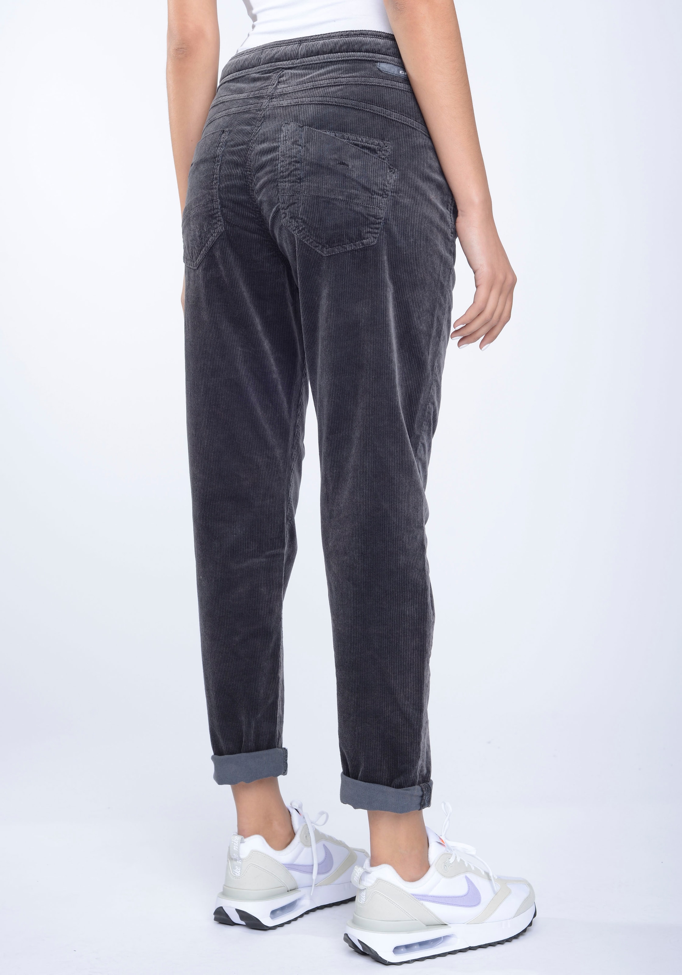 GANG Cordhose »94AMELIE JOGGER«, mit Bindeband