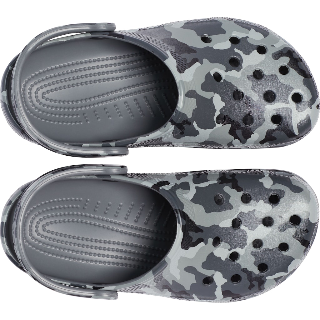 Crocs Clog »Classic Printed Camo Clog«, Sommerschuh, Gartenschuh, Poolslides, mit allover Muster