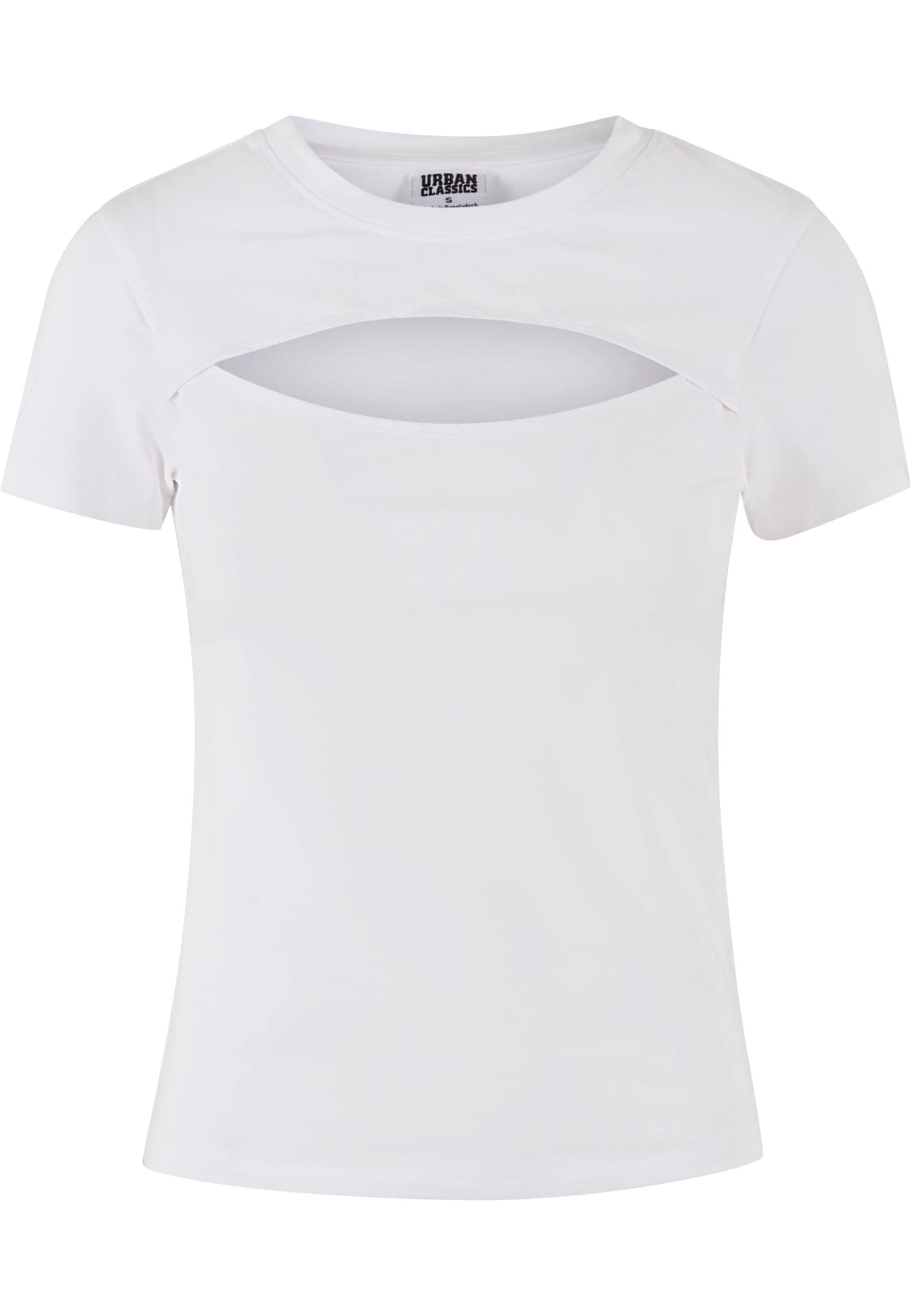 URBAN CLASSICS T-Shirt "Urban Classics Ladies Short Cut Out Tee", (1 tlg.) günstig online kaufen